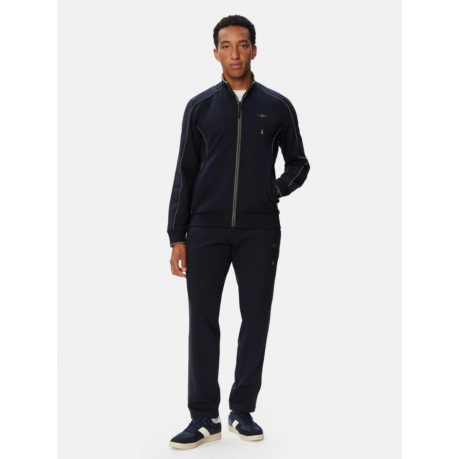 Aeronautica Militare Jogginganzug 262TF0125UF00691 Dunkelblau Regular Fit