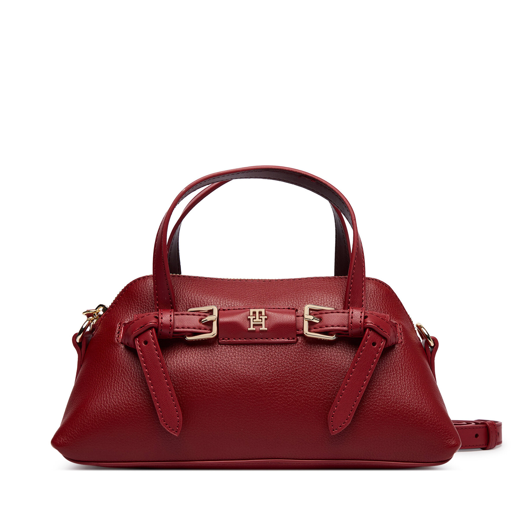 Kabelka Tommy Hilfiger Th Buckle Mini AW0AW19034 Červená