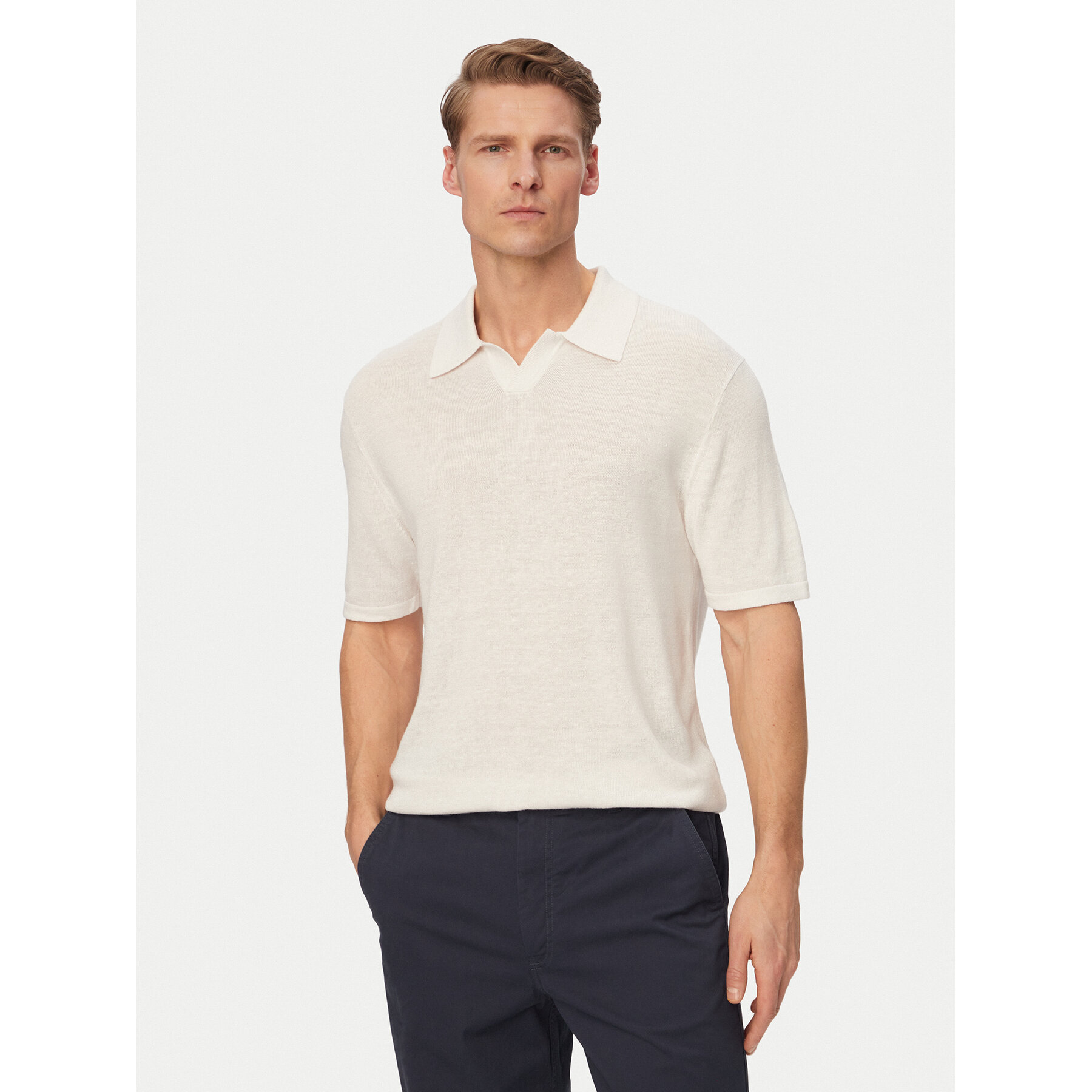Calvin Klein Polo LV04LF313G Blanco Regular Fit