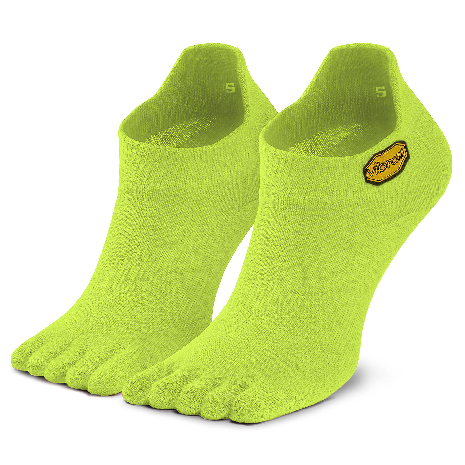 Chaussettes basses unisex Vibram Fivefingers Athletic No Show S18N02 Jaune