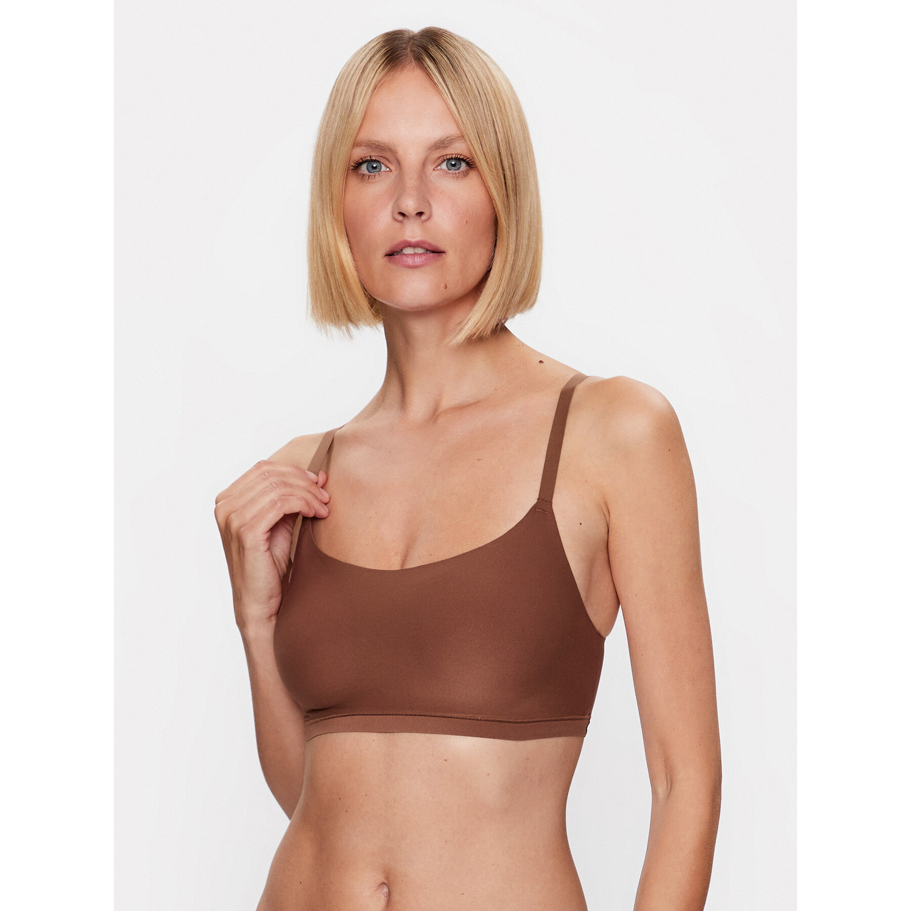 Chantelle Reggiseno top Soft Stretch C16A20 Marrone, Taglia XL_XXL, taglia : XL_XXL