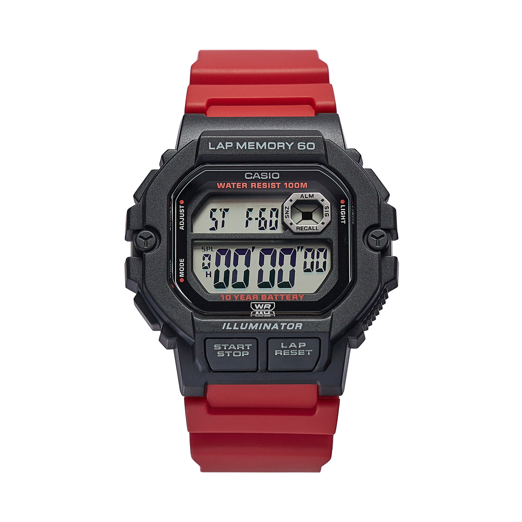 Uhr Casio WS-1400H-4AVEF Rot