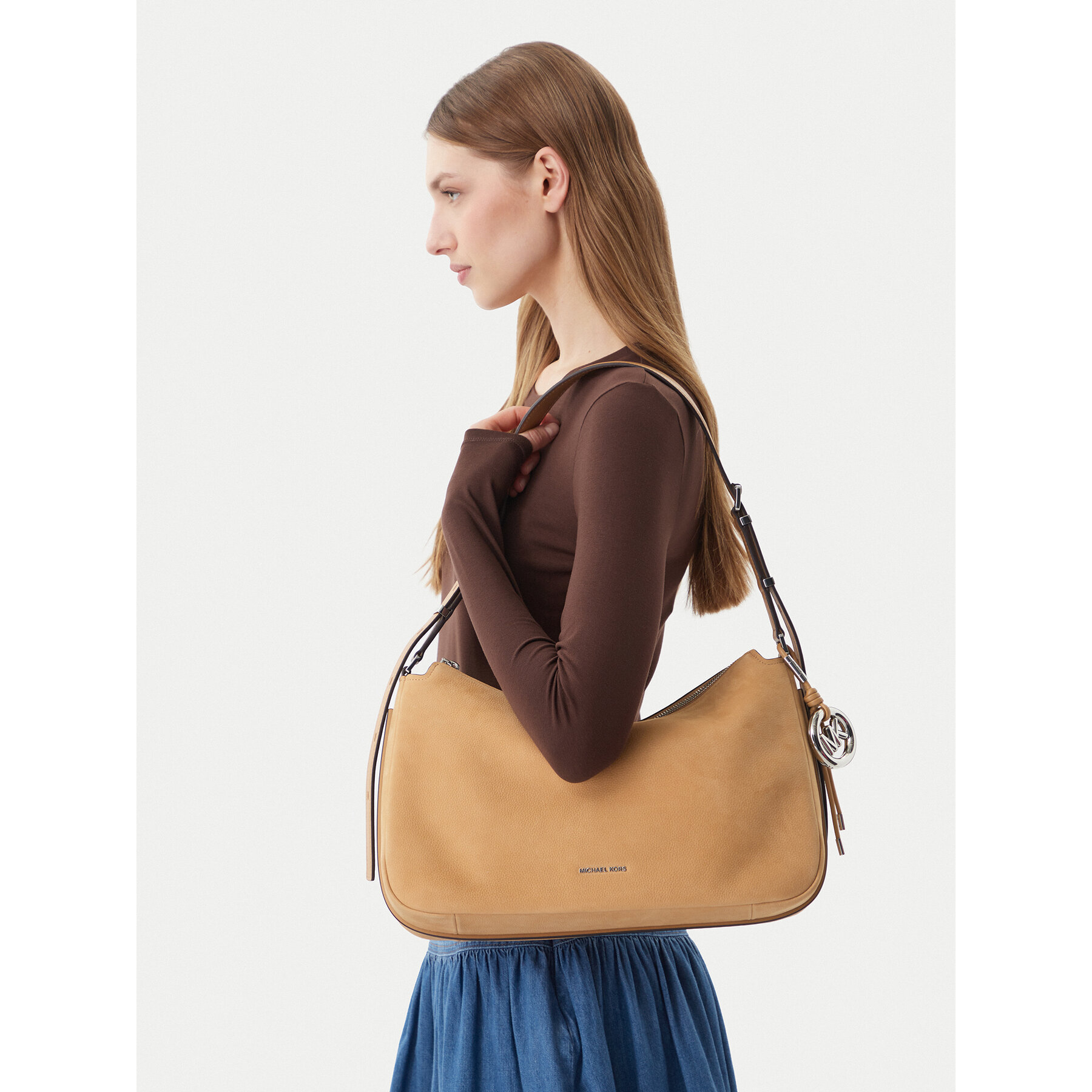 Τσάντα MICHAEL Michael Kors Nolita Medium 30F5SY5M2L Καφέ