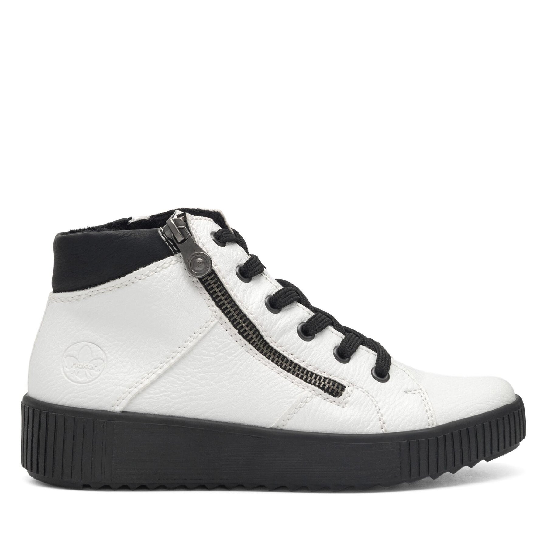 Botine Rieker M6434-80 Alb