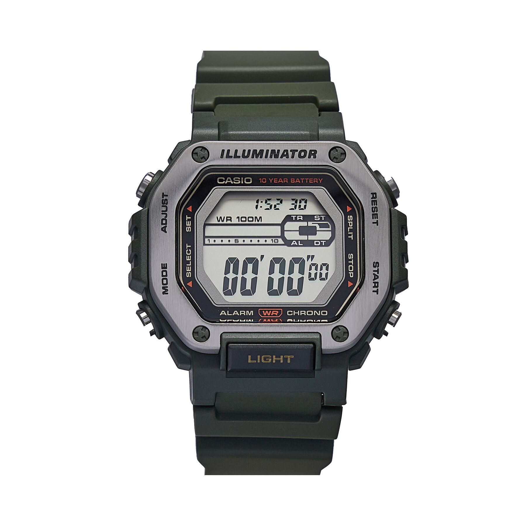 Uhr Casio Digital MWD-110H-3AVEF Grün
