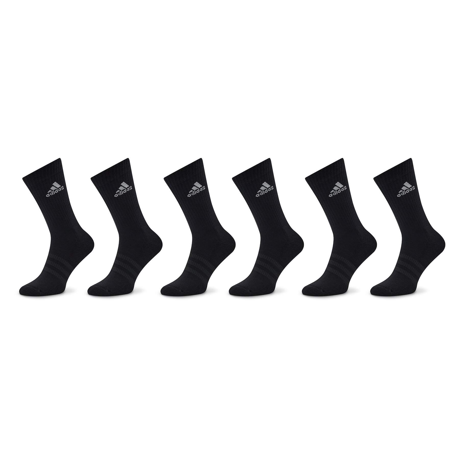 Calcetines altos unisex adidas Cushioned Sportswear Crew Socks 6 Pairs IC1316 Negro