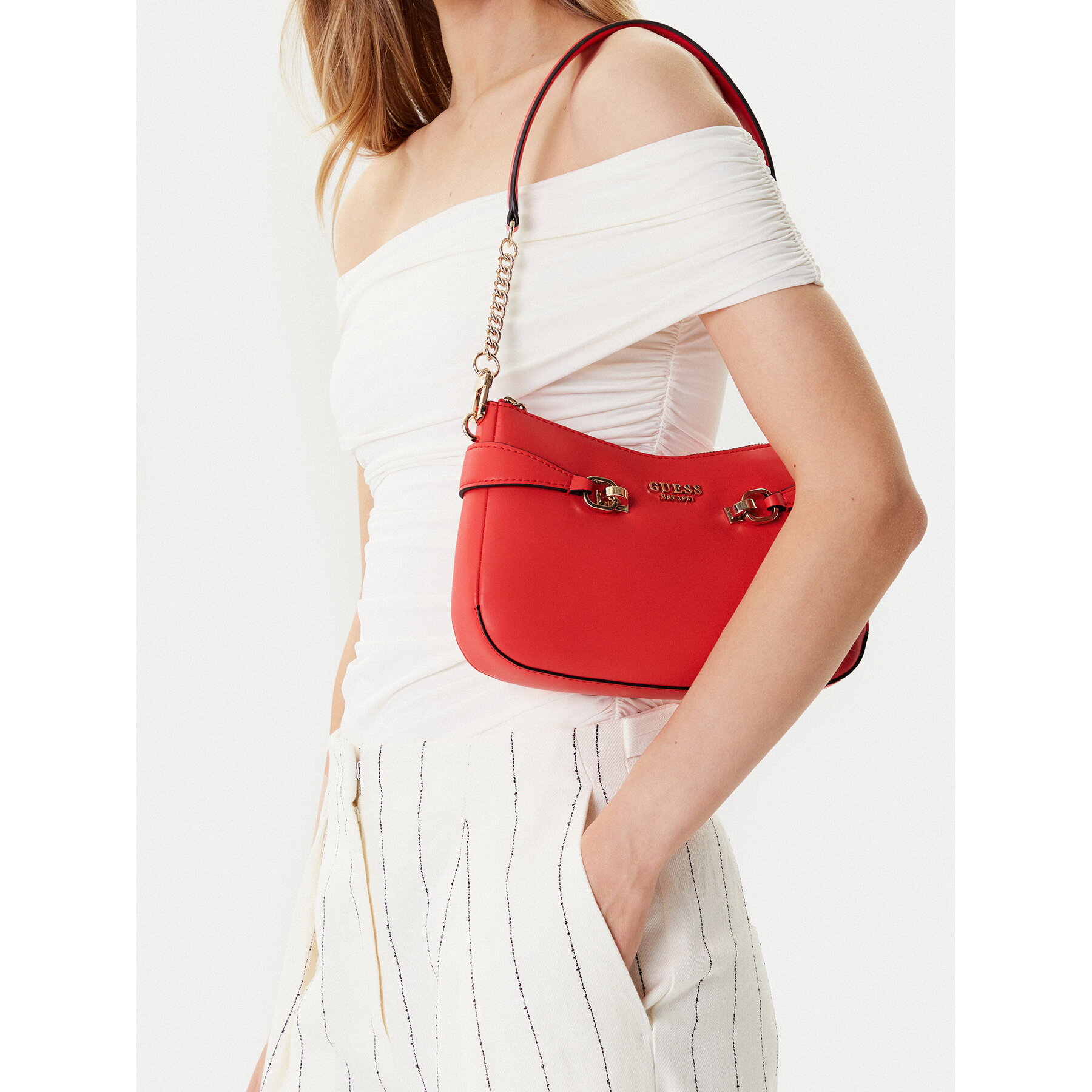 Дамска чанта Guess HWVG96 39180 Коралов