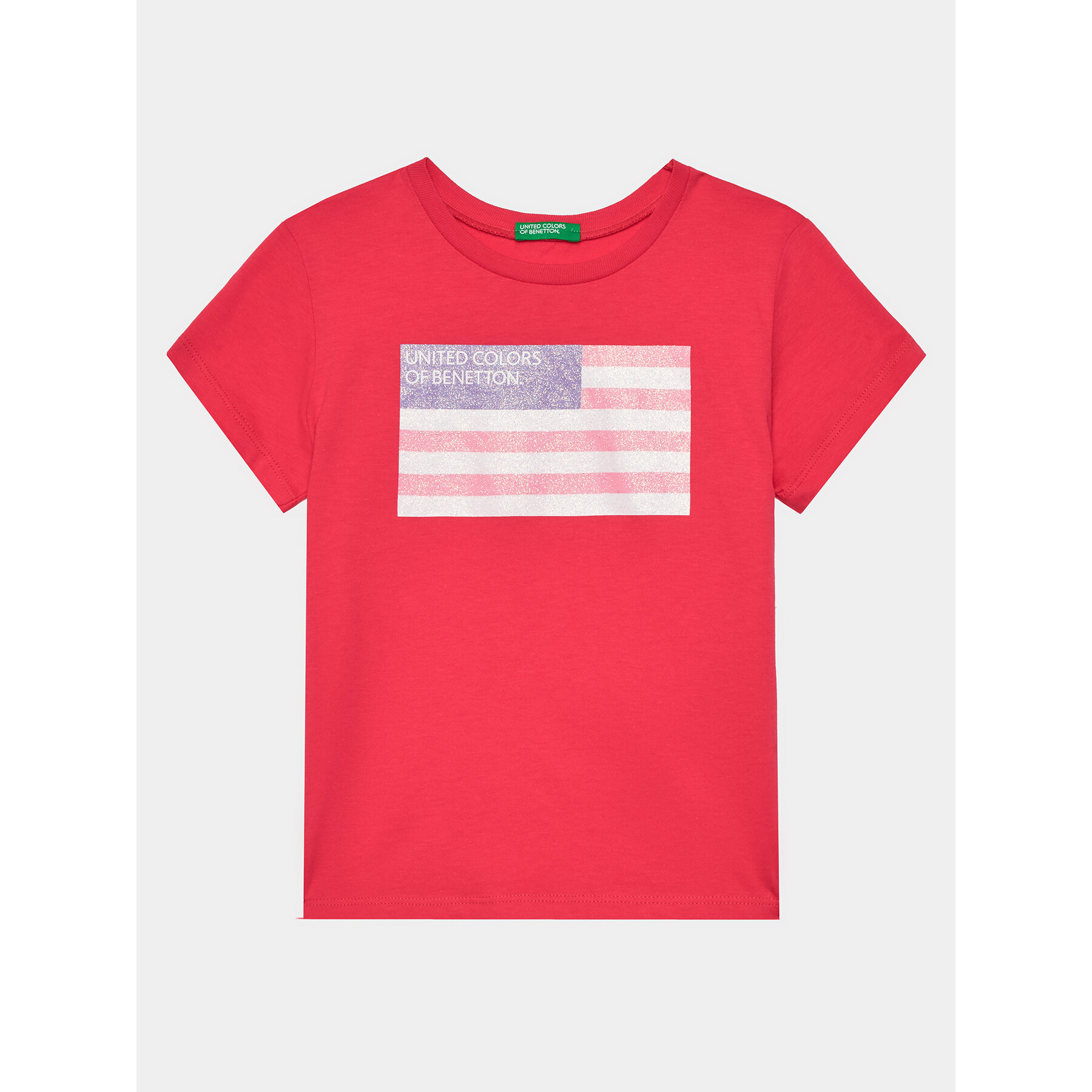 United Colors Of Benetton Póló 3I1XC10H8 Rózsaszín Regular Fit