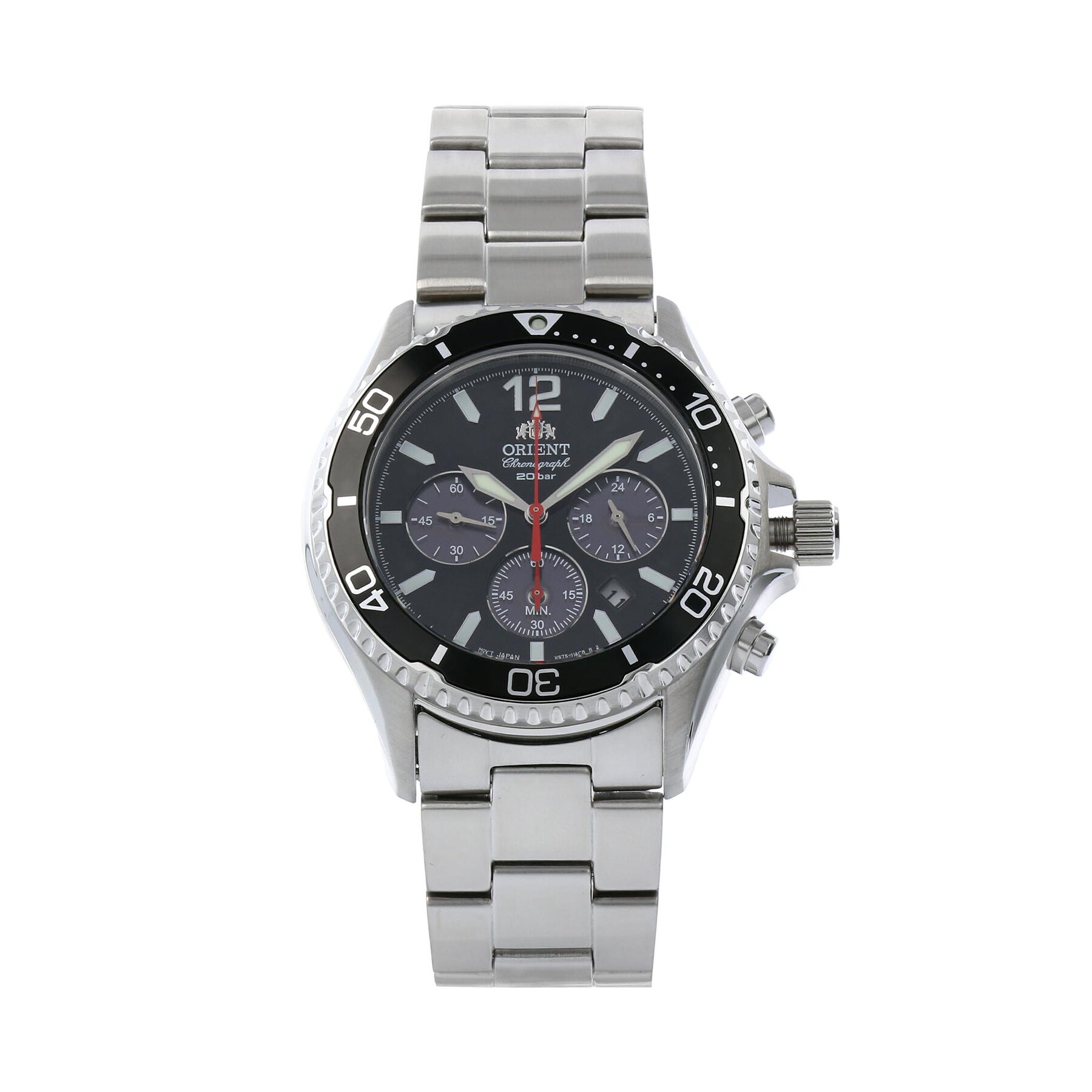 Orient Ρολόι Orient Mako Solar RA-TX0202B10B Ασημί