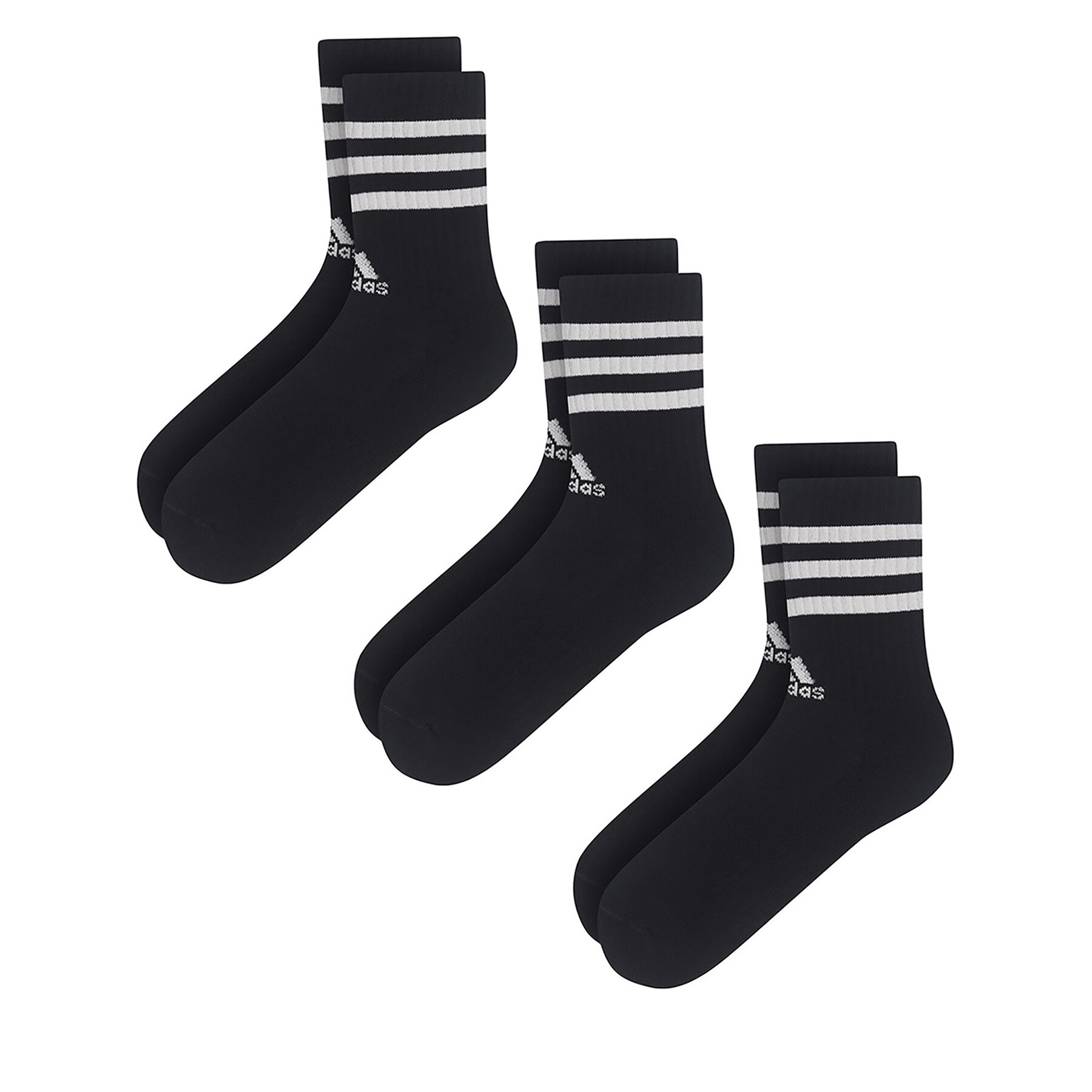 Hosszú zoknik adidas IC1321 3-PACK Fekete