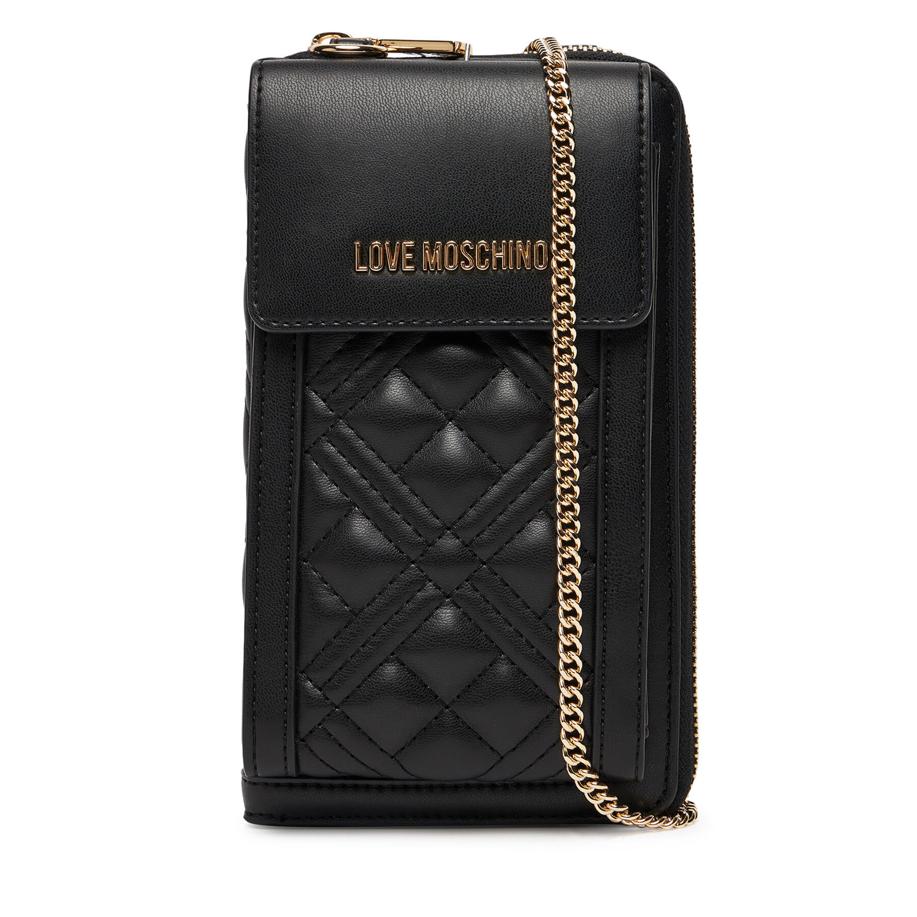Borsa porta telefono LOVE MOSCHINO JC5682PP1NLA0000 Nero, Taglia OS, taglia : OS