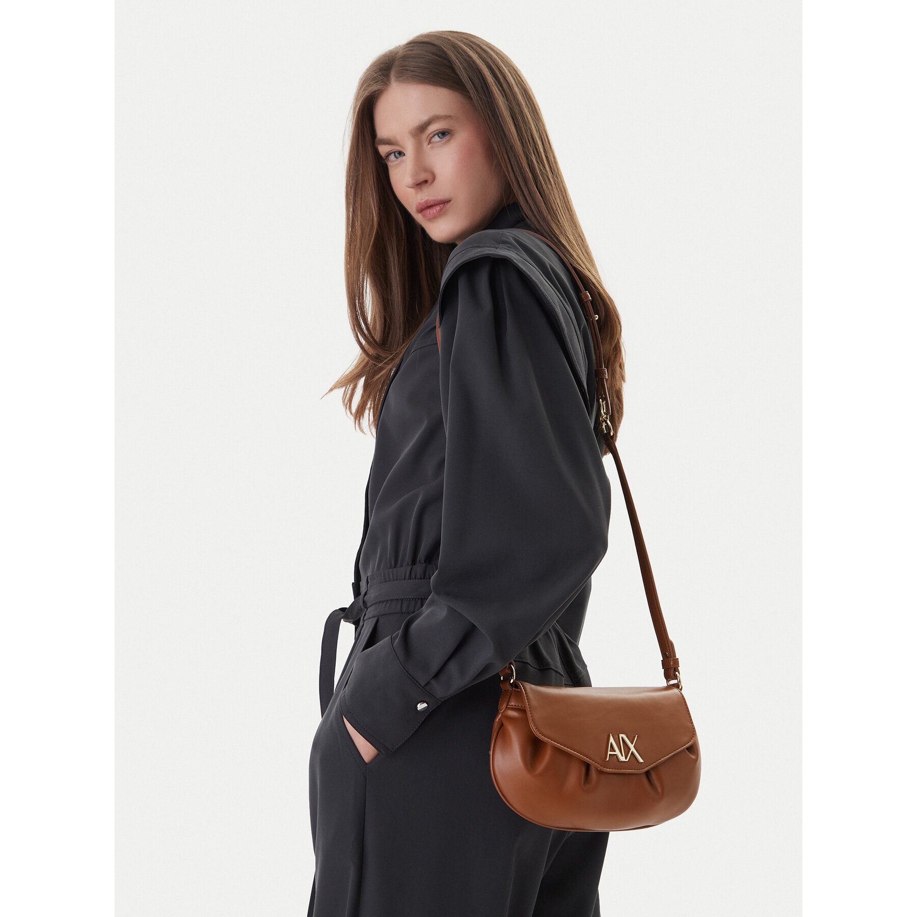 Geantă Armani Exchange XW002164 AF19894 U6123 Maro