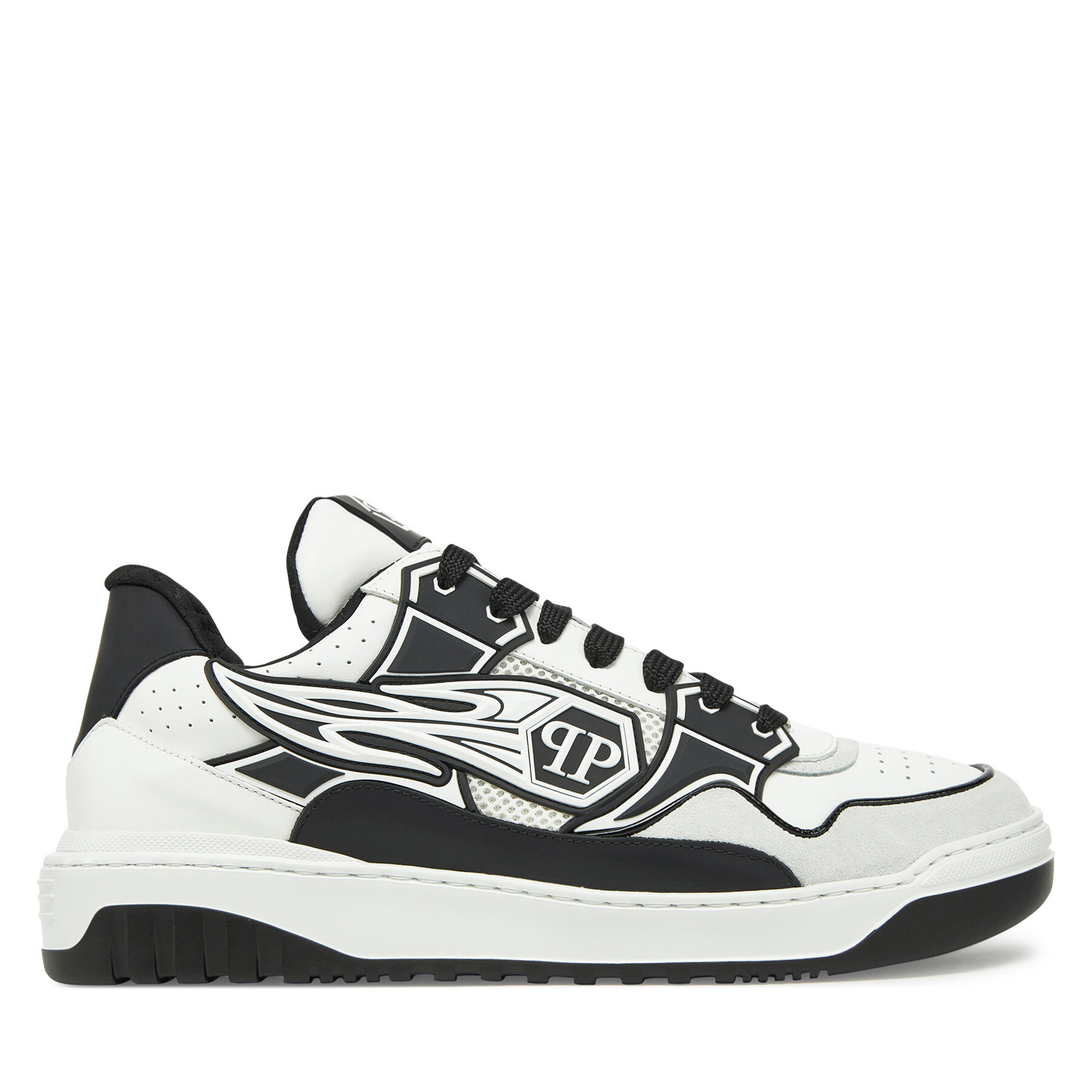 Sneakersy PHILIPP PLEIN SAES MSC4017 PLE010N0102 Biela