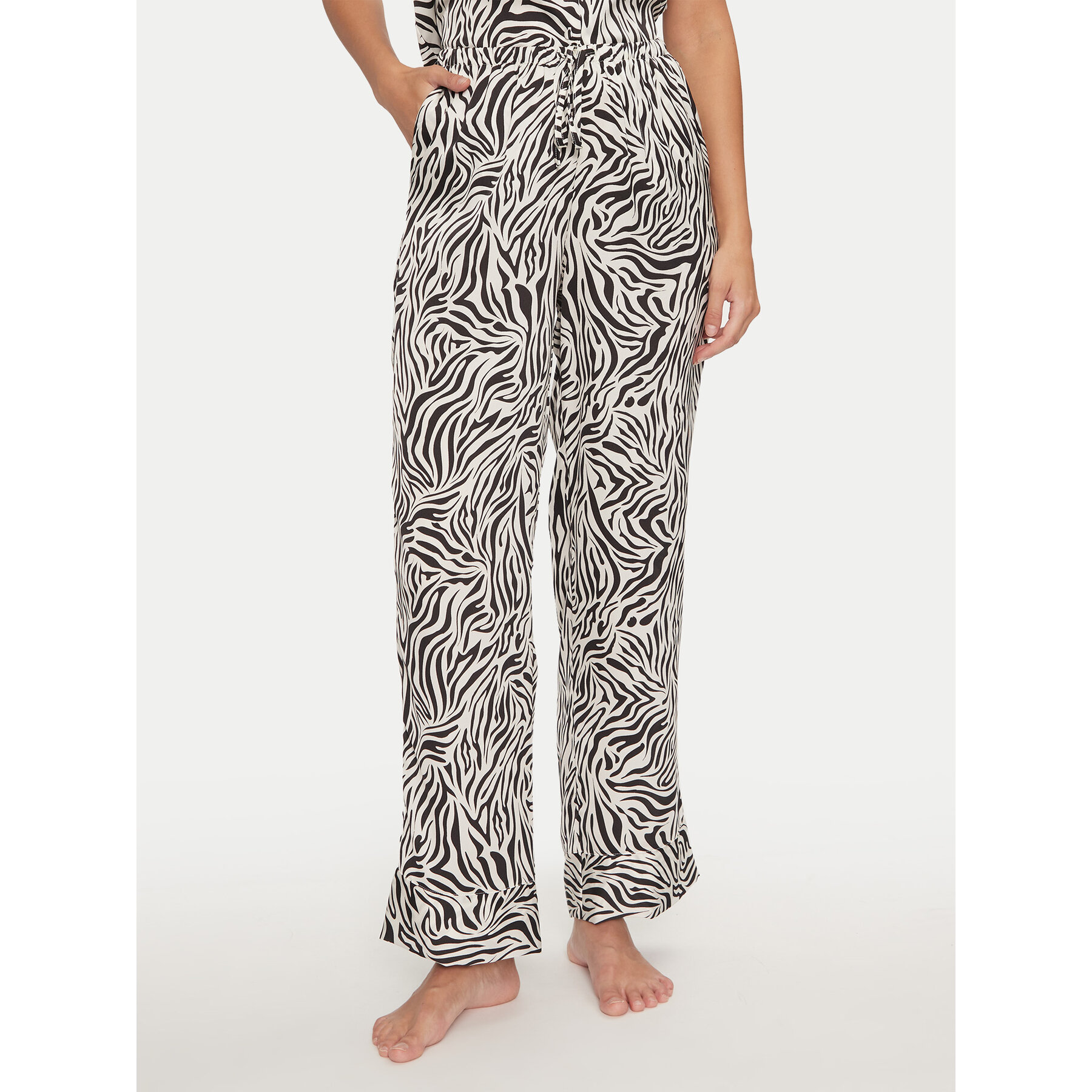 Hunkemöller Hunkemöller Παντελόνι πιτζάμας Peppers 206527 Μαύρο Regular Fit