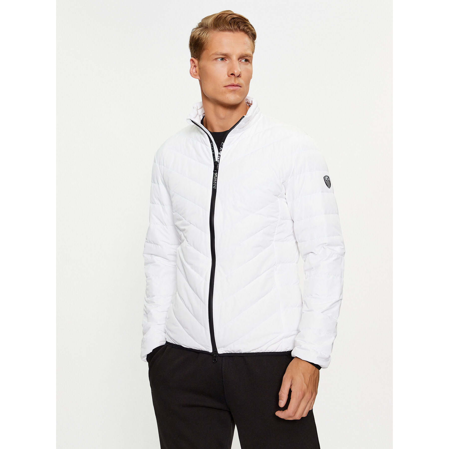 EA7 Emporio Armani Daunenjacke 8NPB13 PNE1Z 1100 Weiß Regular Fit