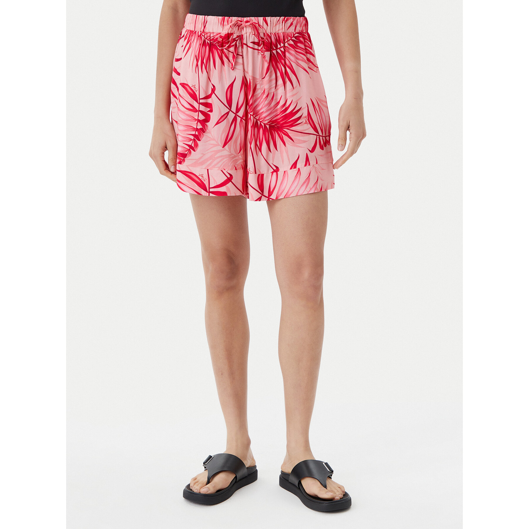 Liu Jo Beachwear Stoffshorts VA5126 T2961 Rosa Relaxed Fit