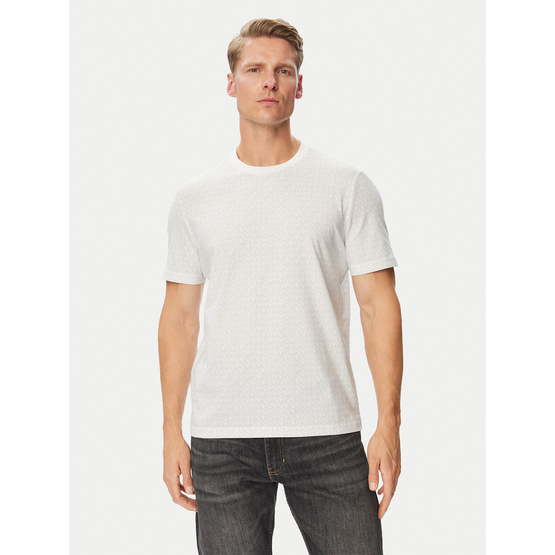 MICHAEL Michael Kors T-Shirt CB9529A5KS Weiß Regular Fit