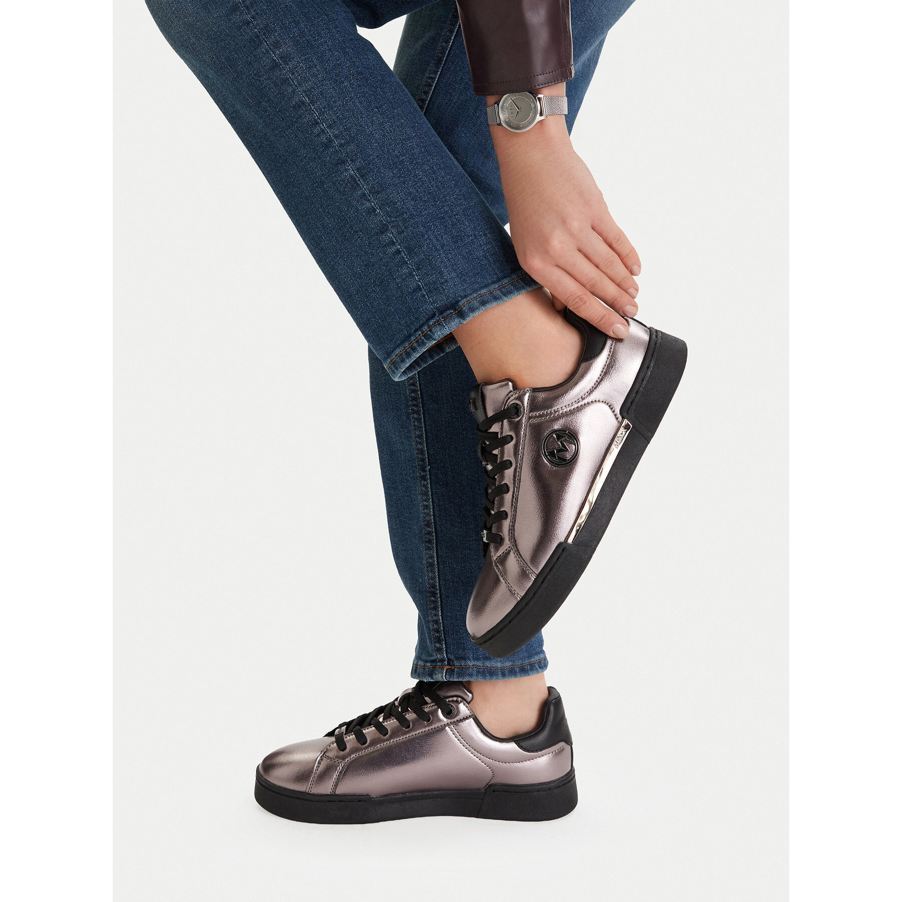 Sneakersy MEXX CEO-MI001010443W Strieborná