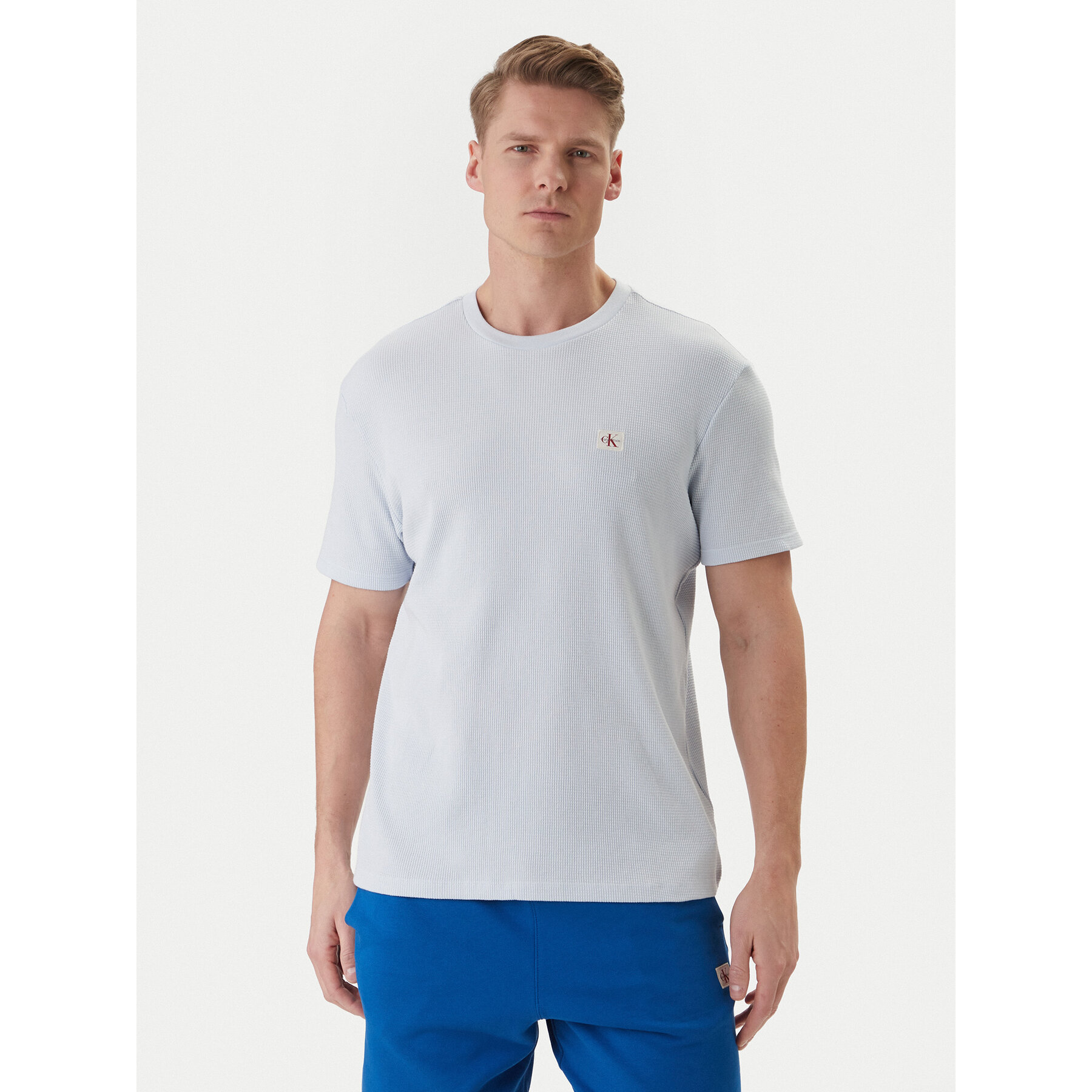 Calvin Klein Jeans T-Shirt LV04RD008G Blau Regular Fit