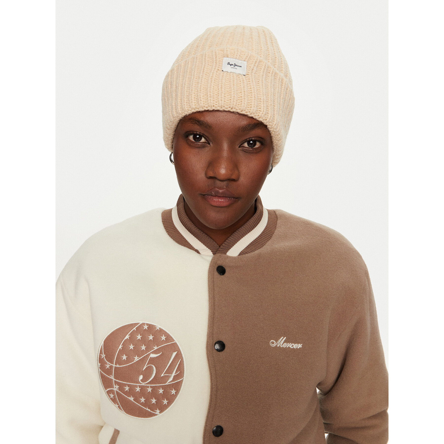 Čiapka Pepe Jeans PL040355 Écru