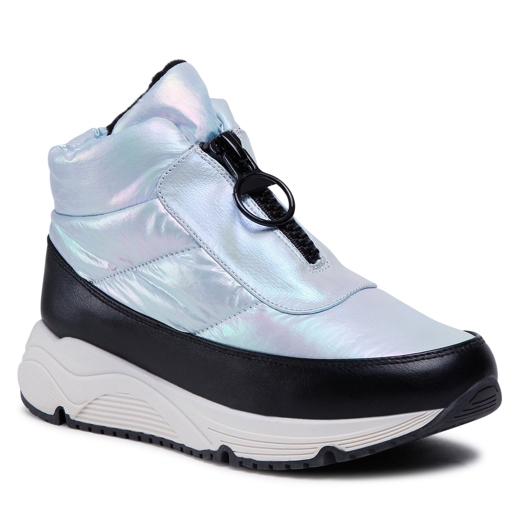Šnurovacia obuv DeeZee CS5860-03 Strieborná