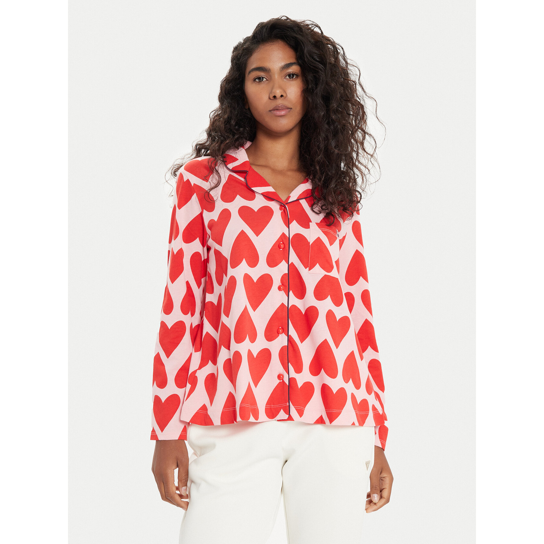 United Colors Of Benetton Pizsama felső 3MR73M05V Piros Regular Fit