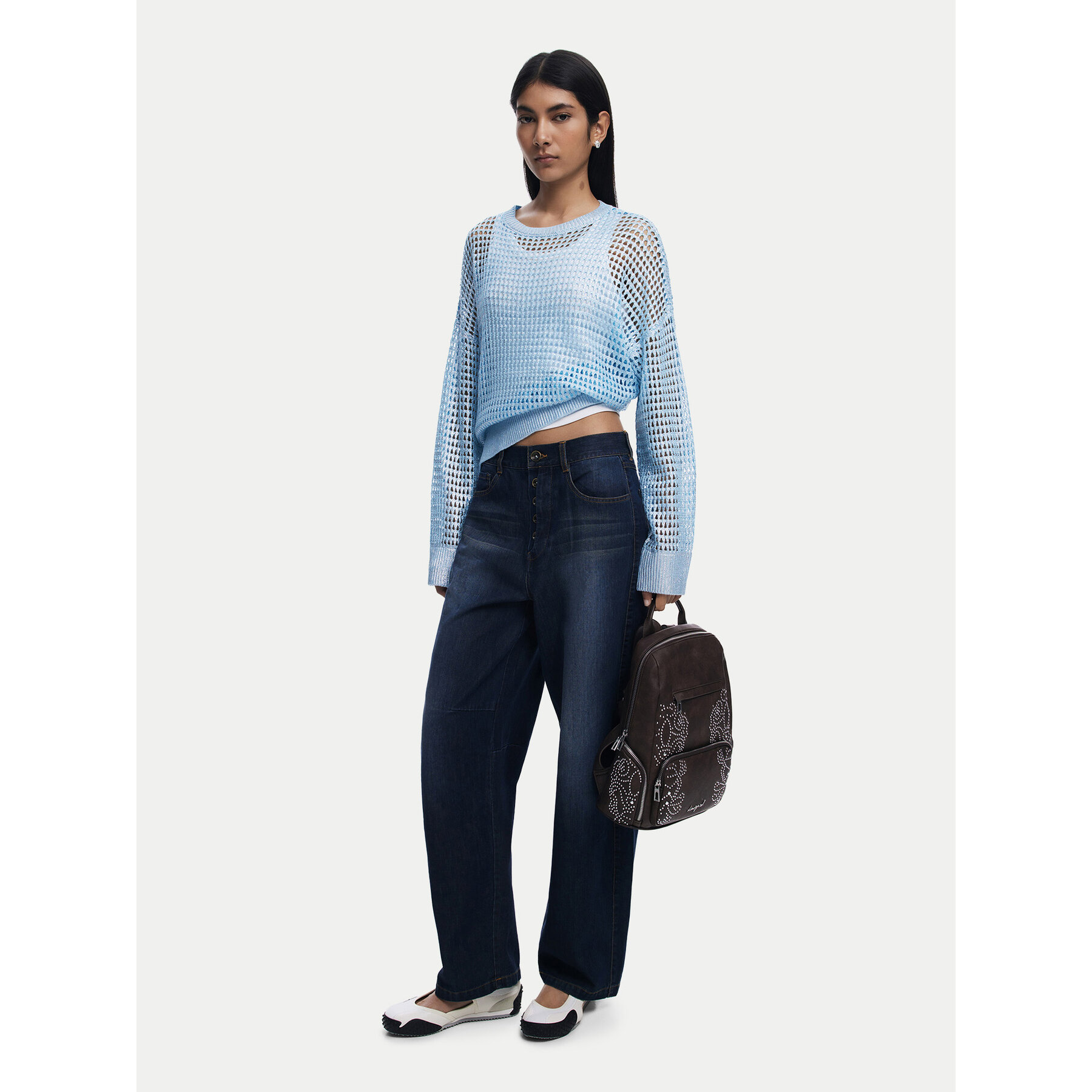 Раница Desigual Poker Face Chest 25WAKP22 Кафяв