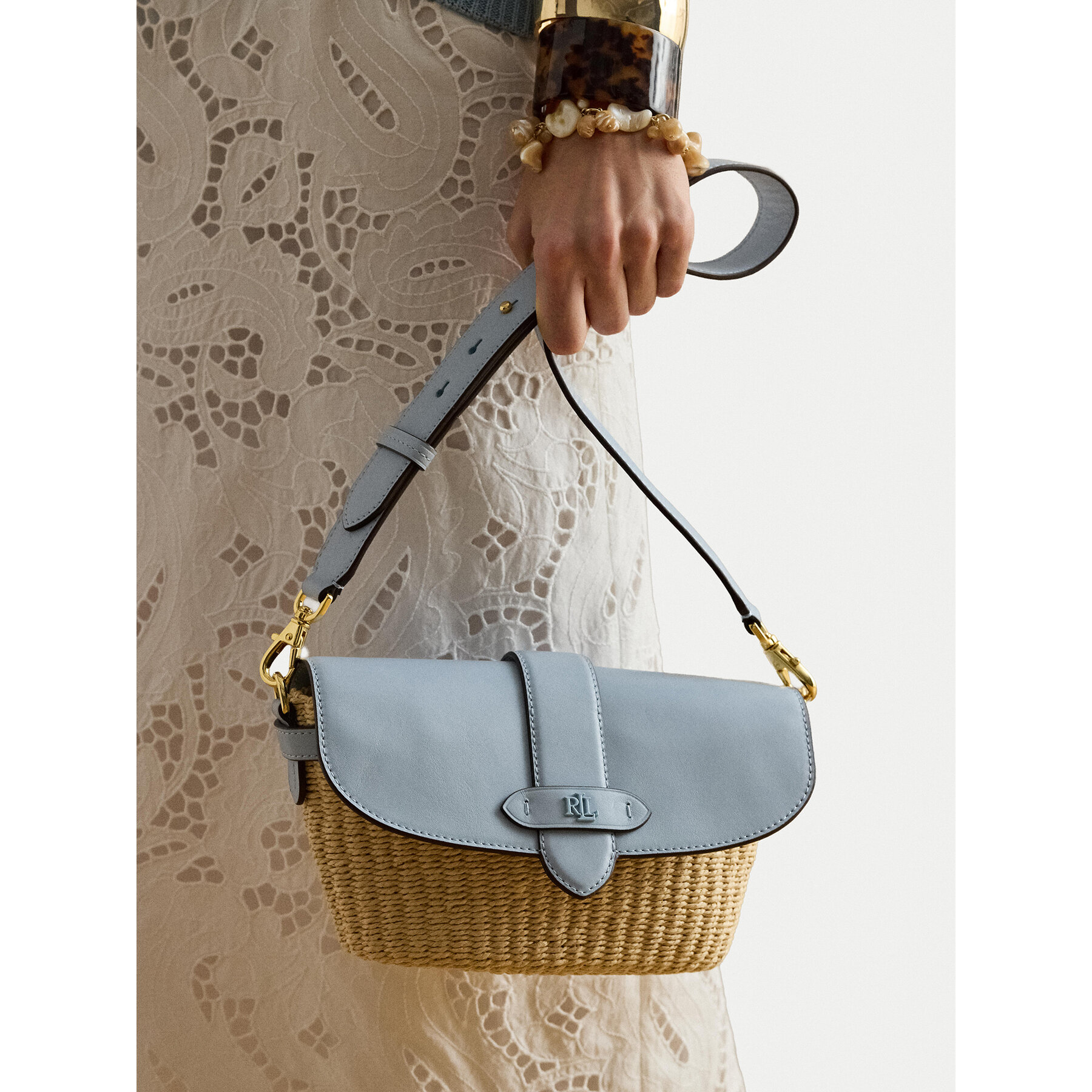Дамска чанта LAUREN RALPH LAUREN 431P10158003 Бежов