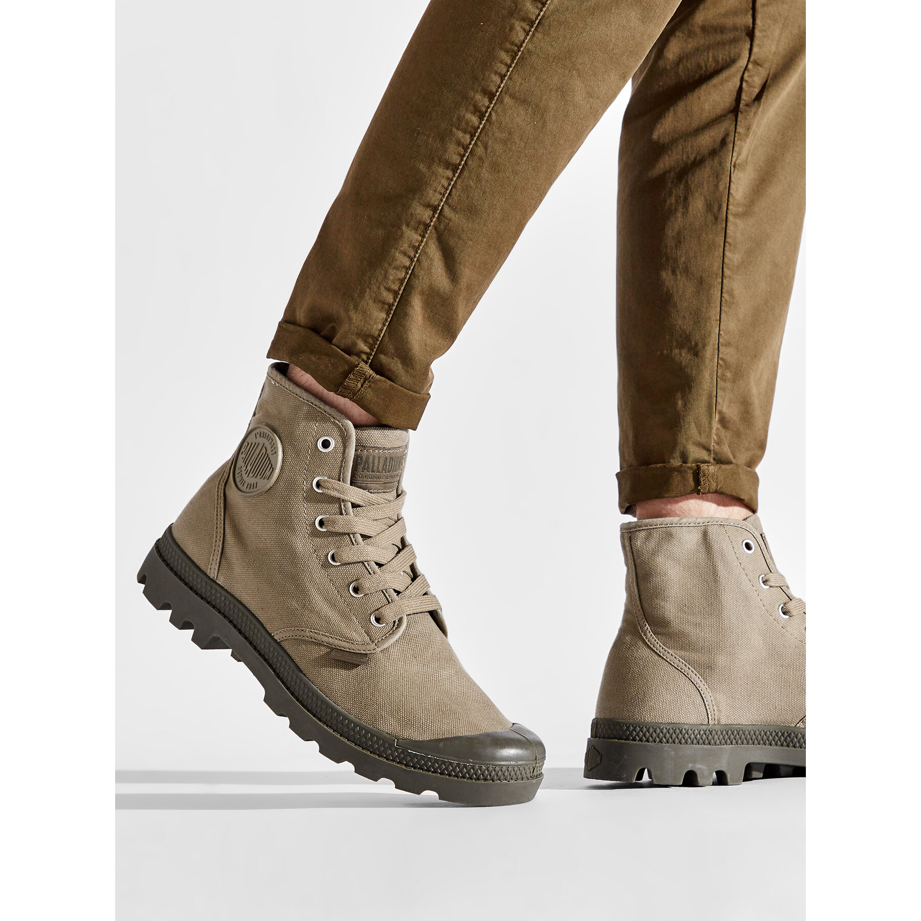 Pohodni čevlji Palladium Pampa Hi 02352-308-M Zelena