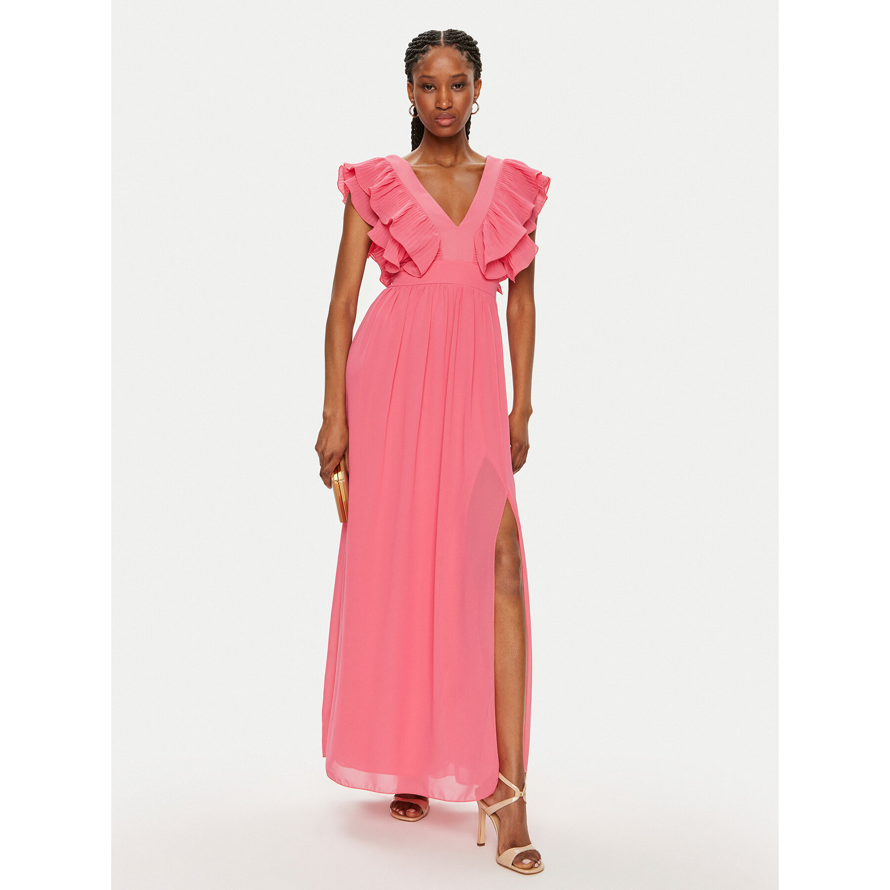Rinascimento Coctailkleid CFC0119287003 Rosa Regular Fit