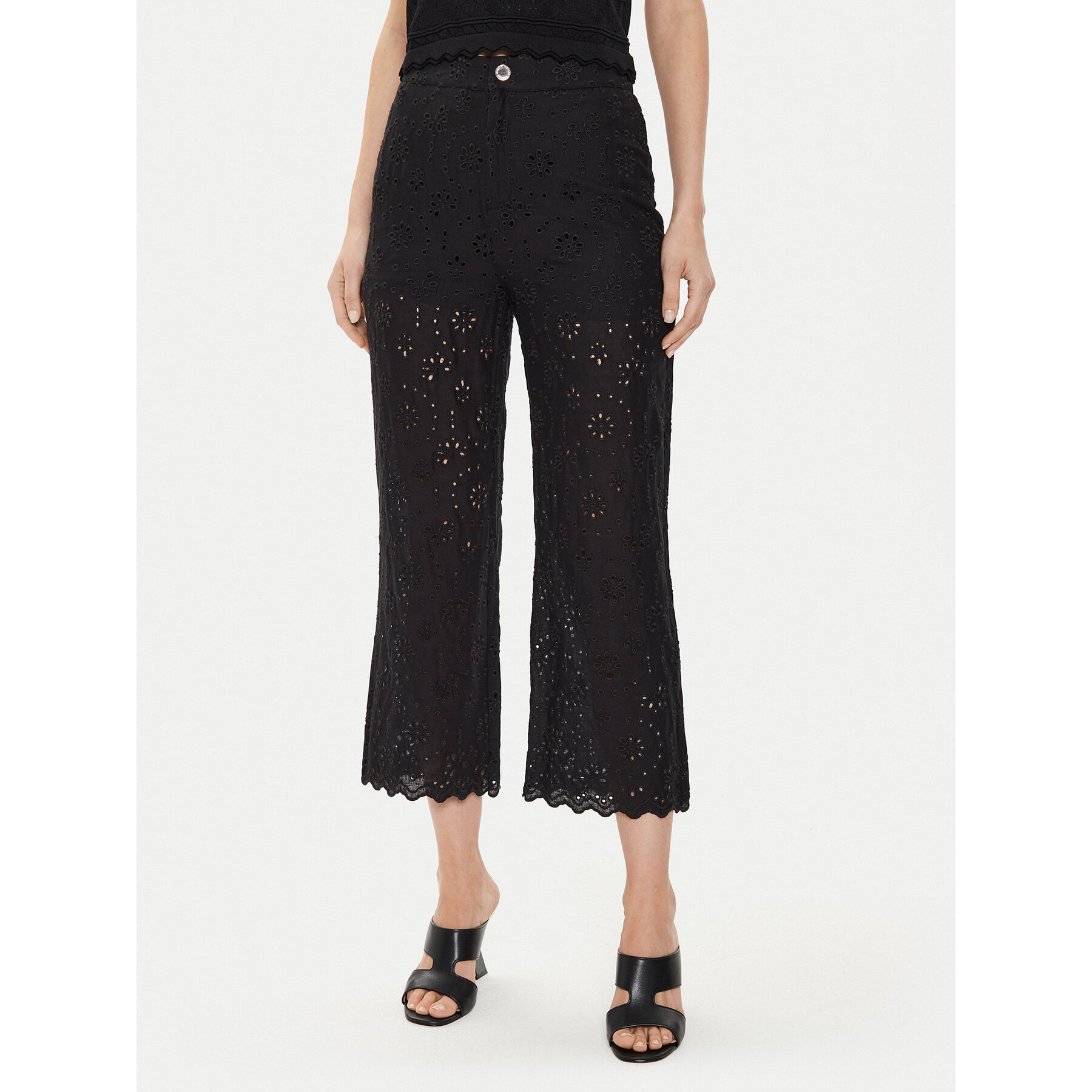 Morgan Stoffhose 241-PBROD Schwarz Straight Leg