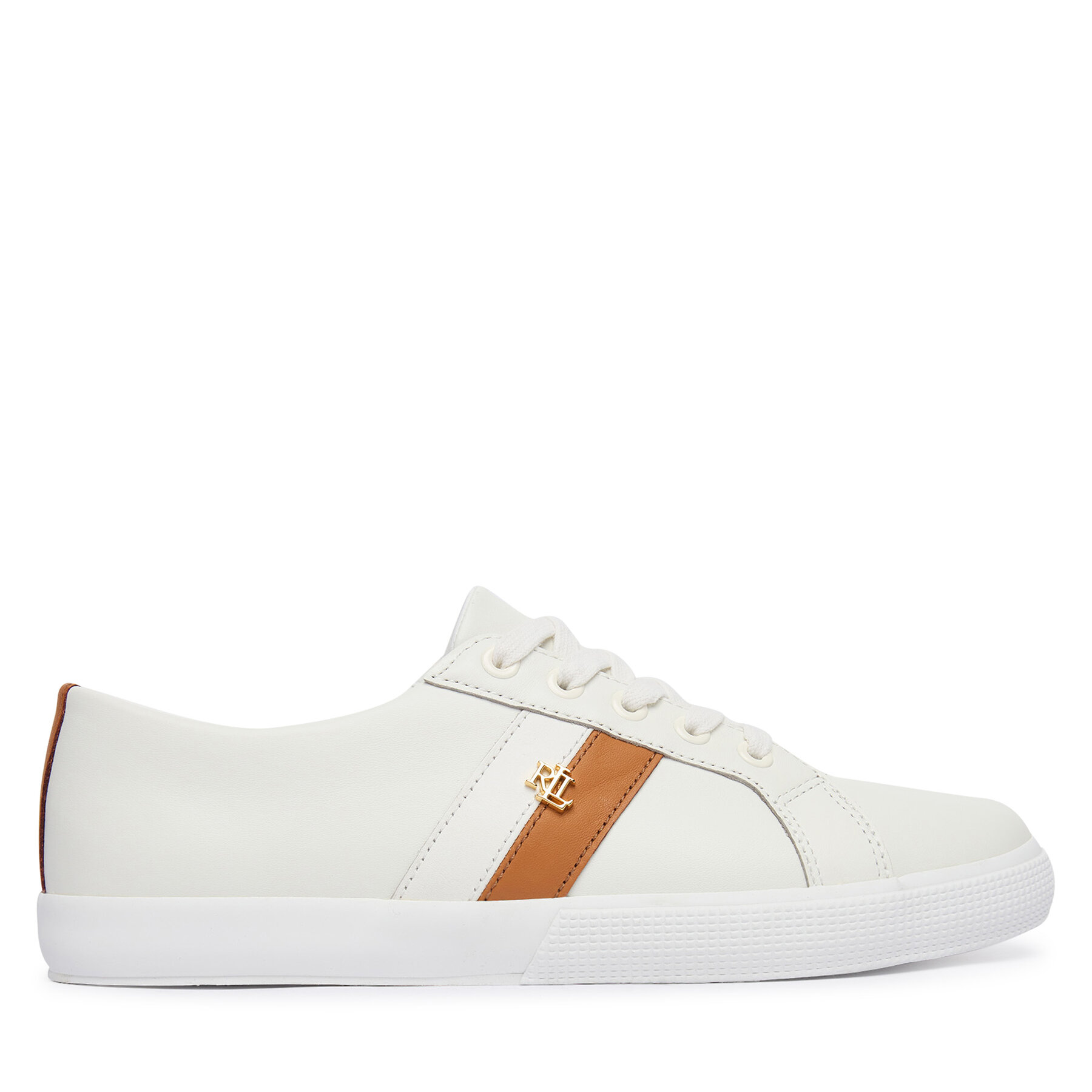 Sneakersy LAUREN RALPH LAUREN 802925365011 Biela