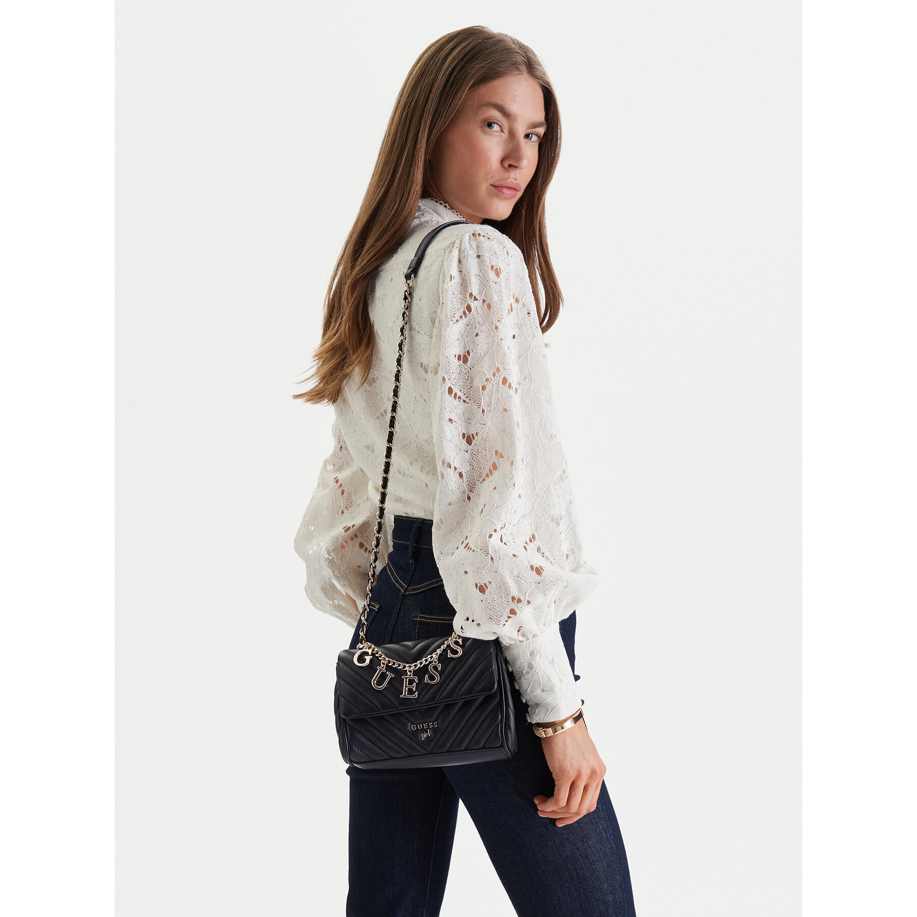 Дамска чанта Guess J4YZ45 WFZL0 Черен