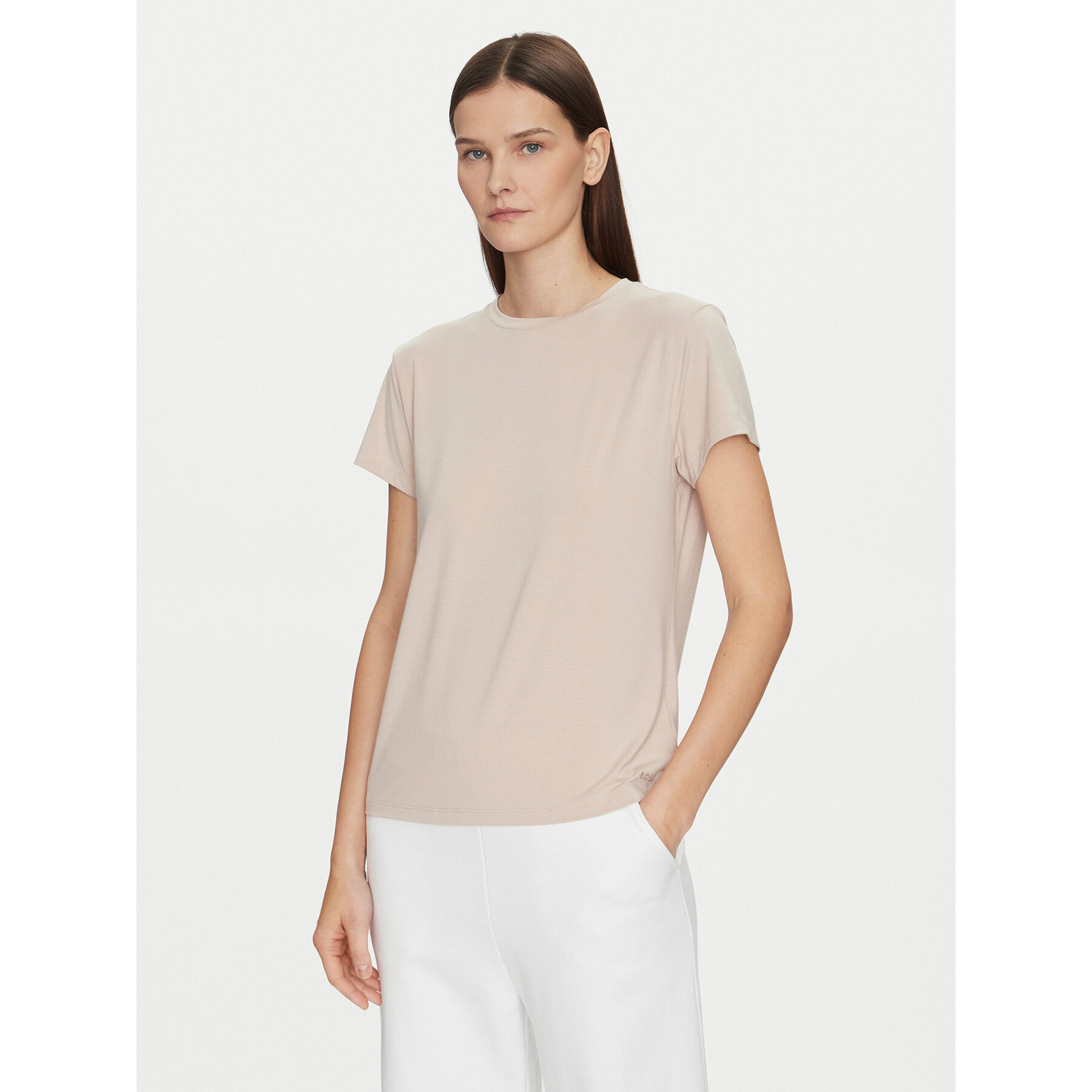 BOSS Póló Bea 50543334 Bézs Regular Fit