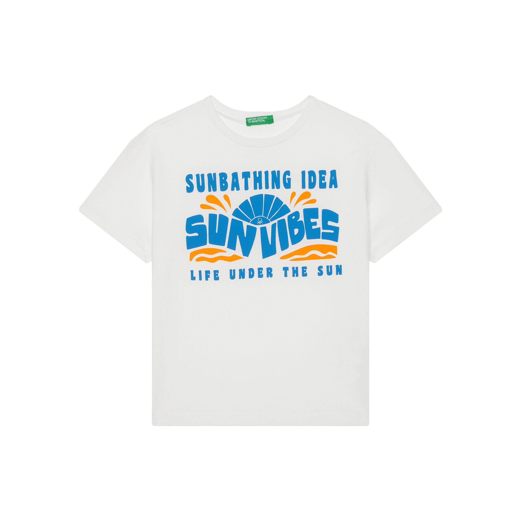 United Colors Of Benetton T-shirt 3JERC10PE Bianco Regular Fit