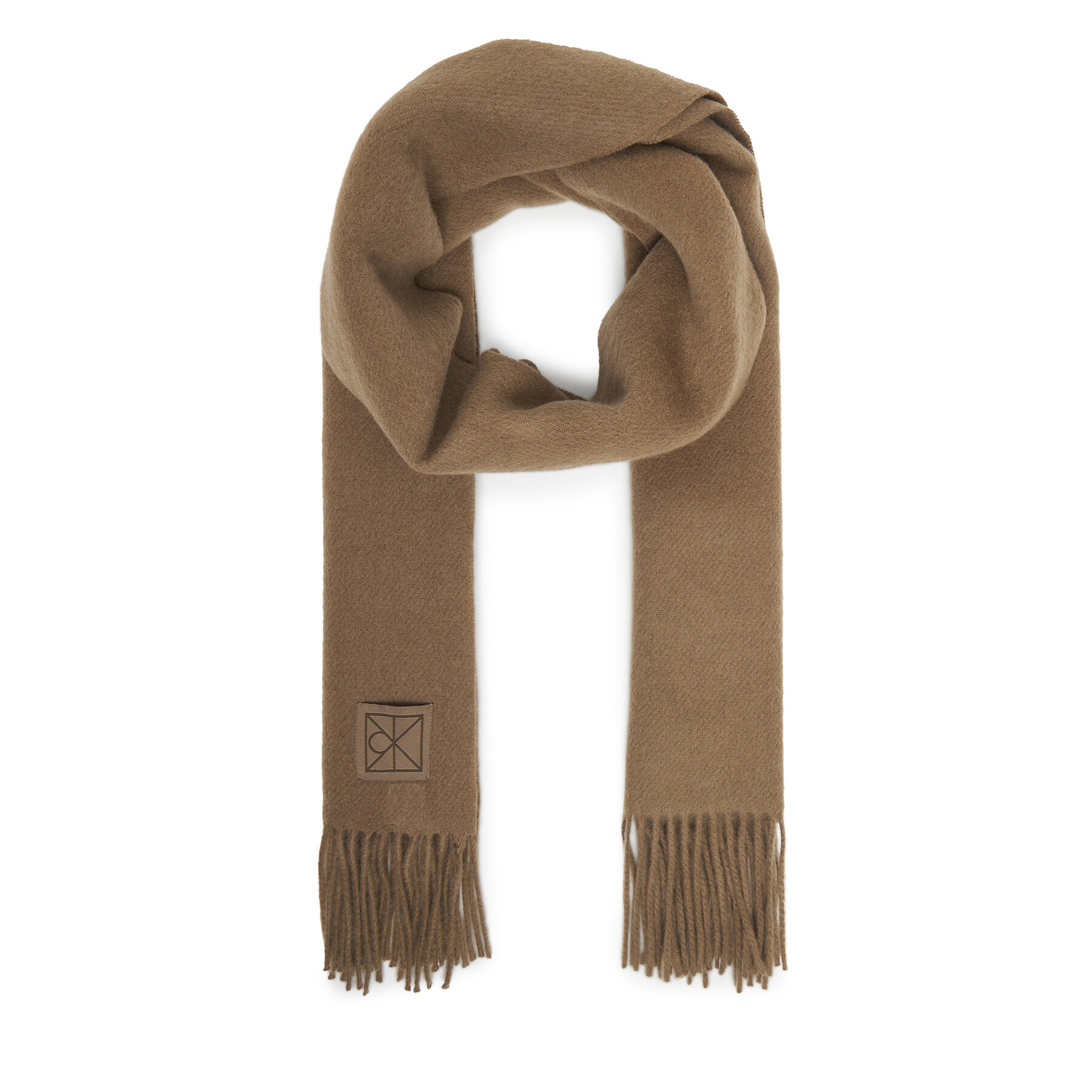 Зимен шал Calvin Klein Emblem LV04D8060G Бежов