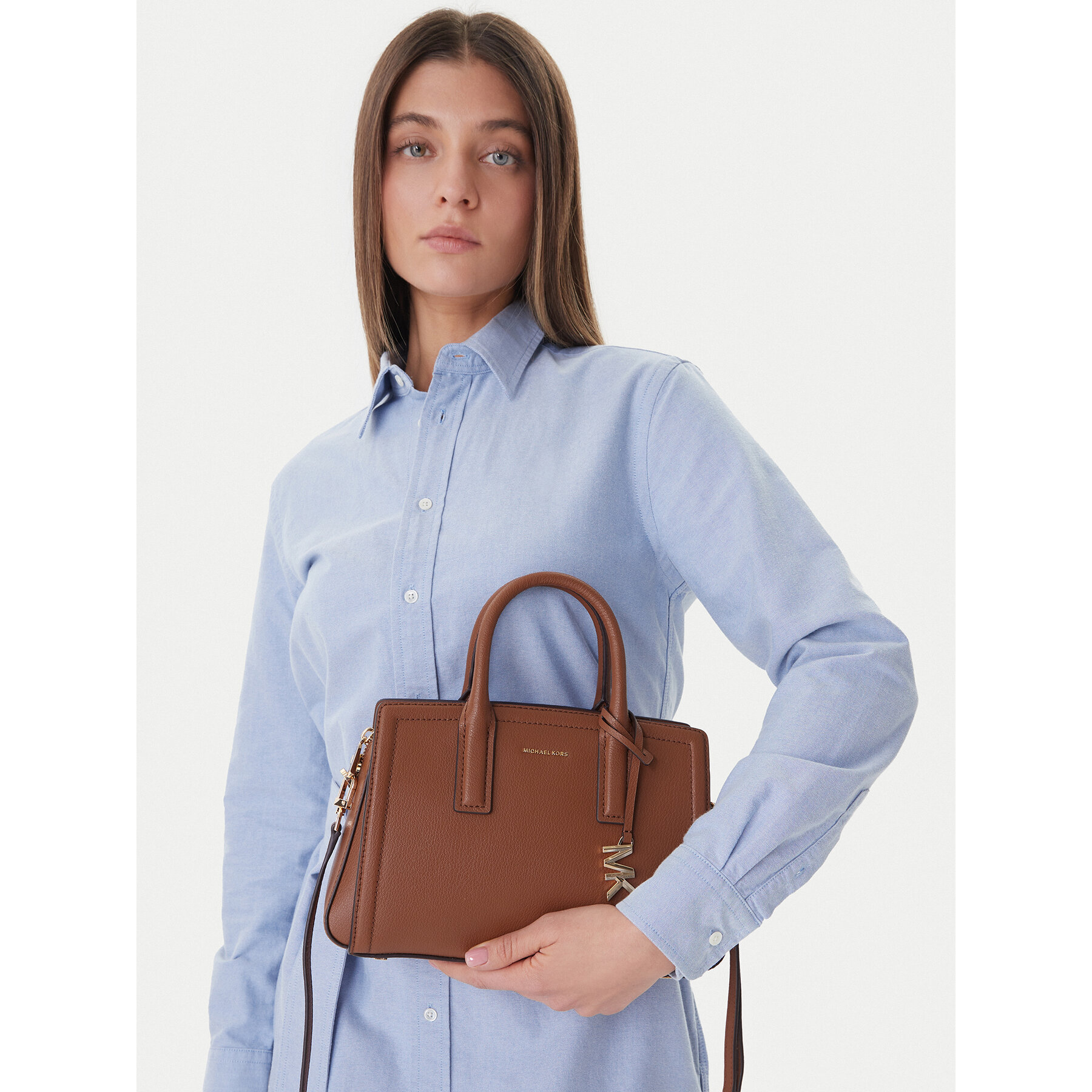 Τσάντα MICHAEL Michael Kors Laila 30S5G9IS1L Καφέ