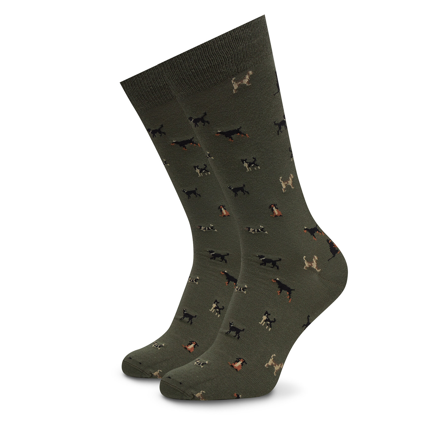 Calzini lunghi da uomo Barbour Mavin Dog MSO0068OL54 Verde, Taglia L, taglia : L