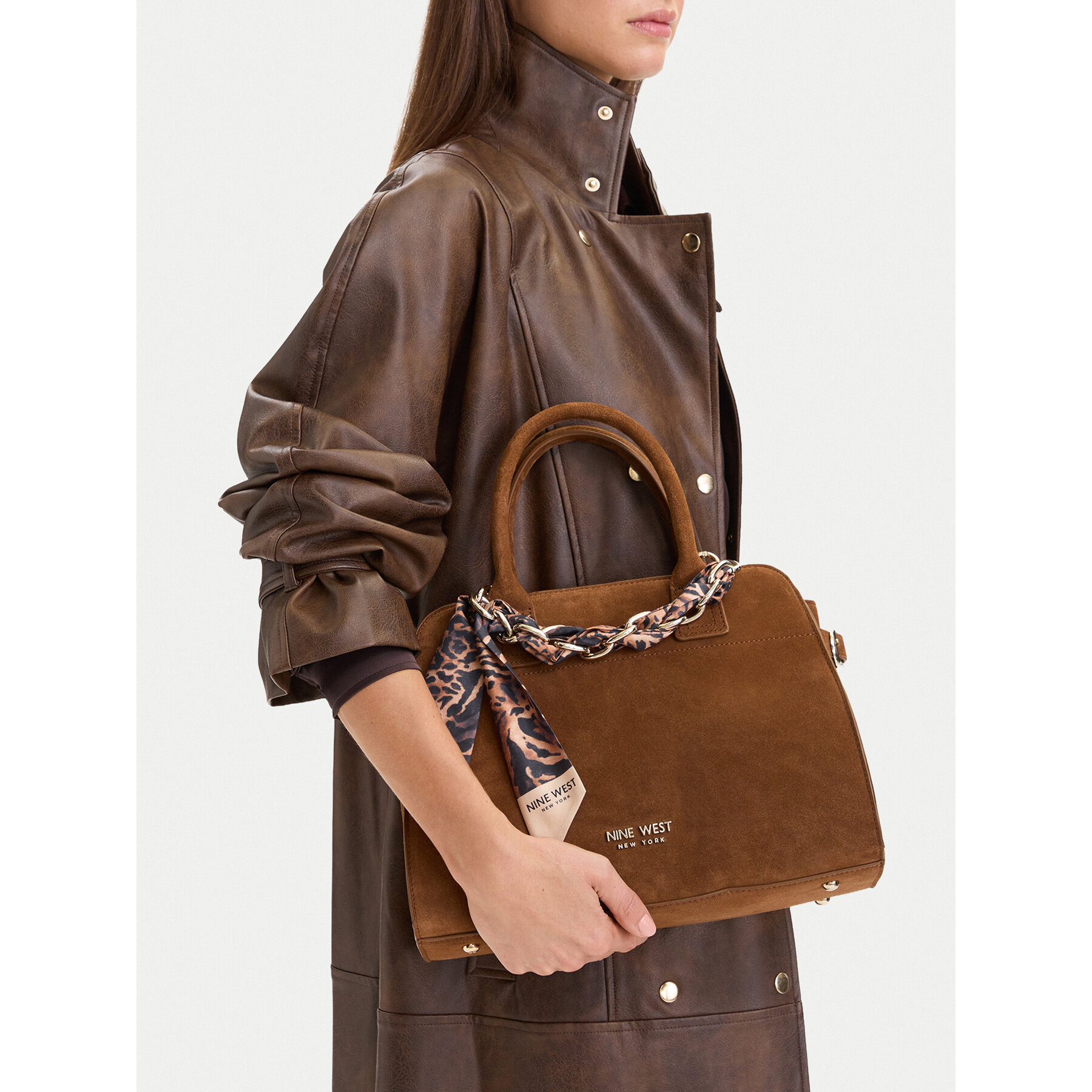 Дамска чанта Nine West EO-WHISPER LUXE-LDA9422A Светлокафяв