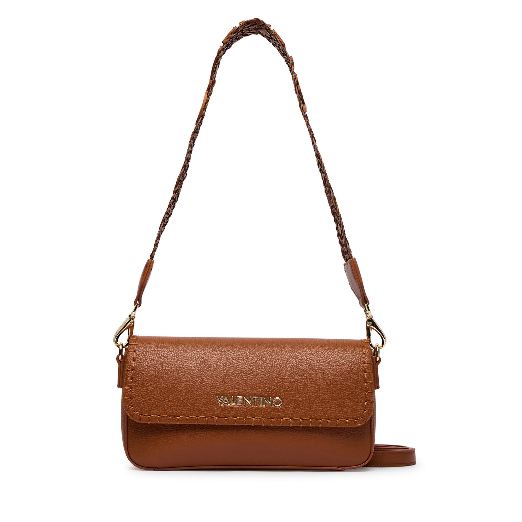 Ročna torba Valentino Aleksandra VBS9W909 Rjava