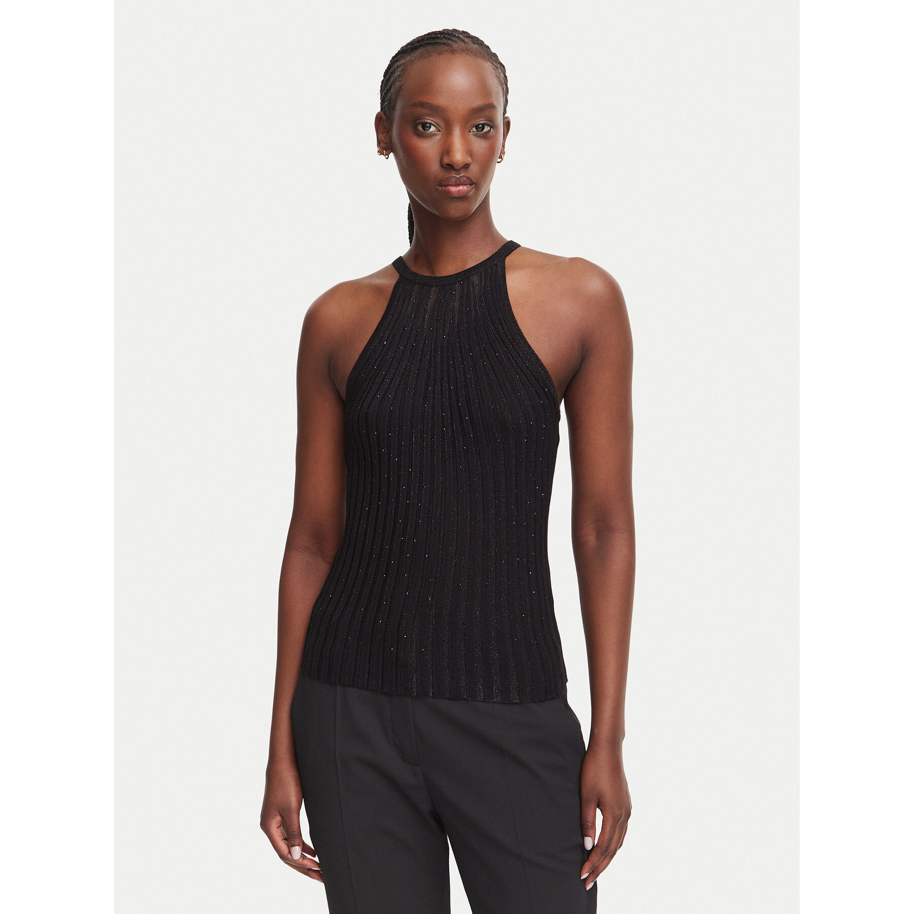Guess Top W6YR48 Z1259 Crna Regular Fit