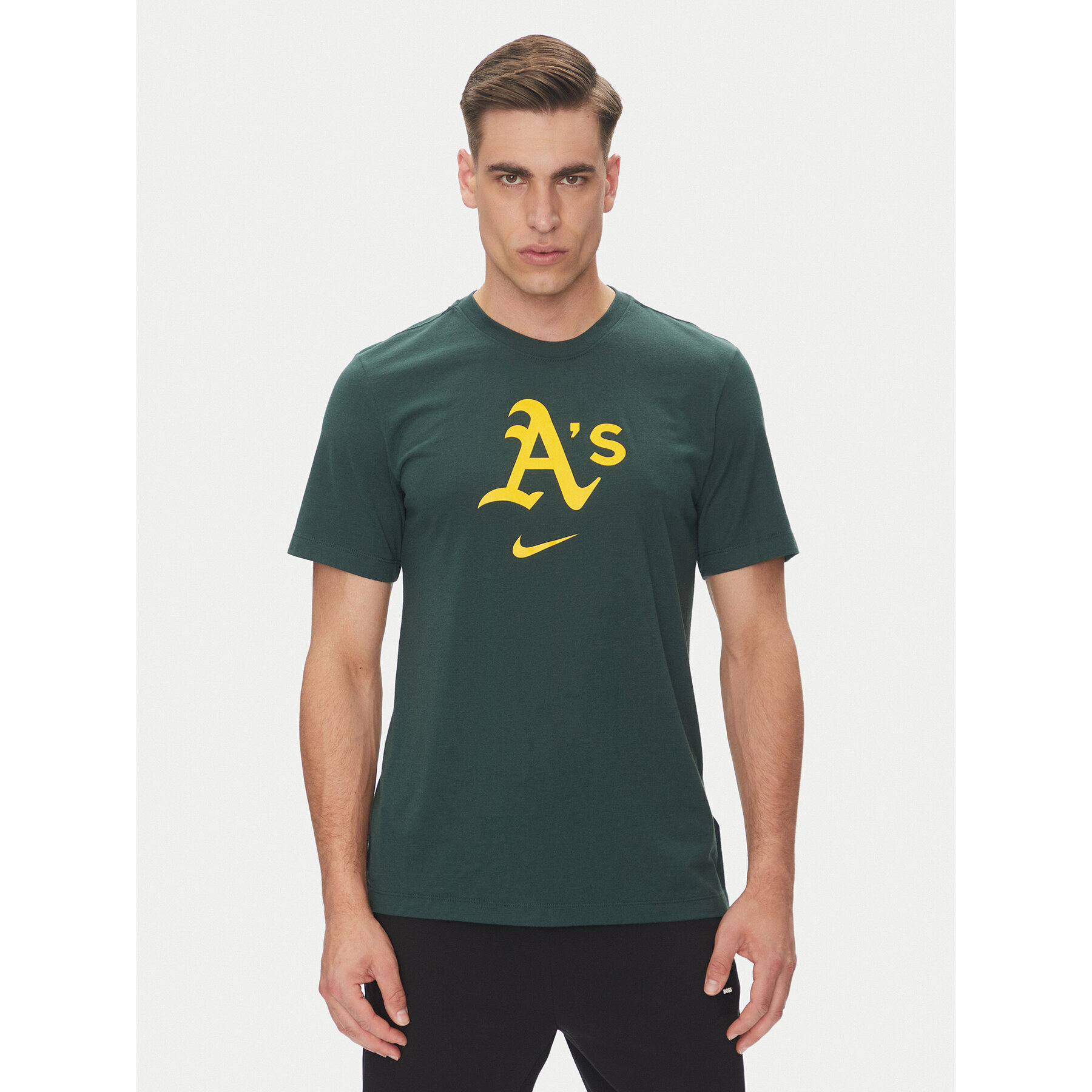 Nike T-Shirt 034J-3EY-FZ-L84 Πράσινο Regular Fit