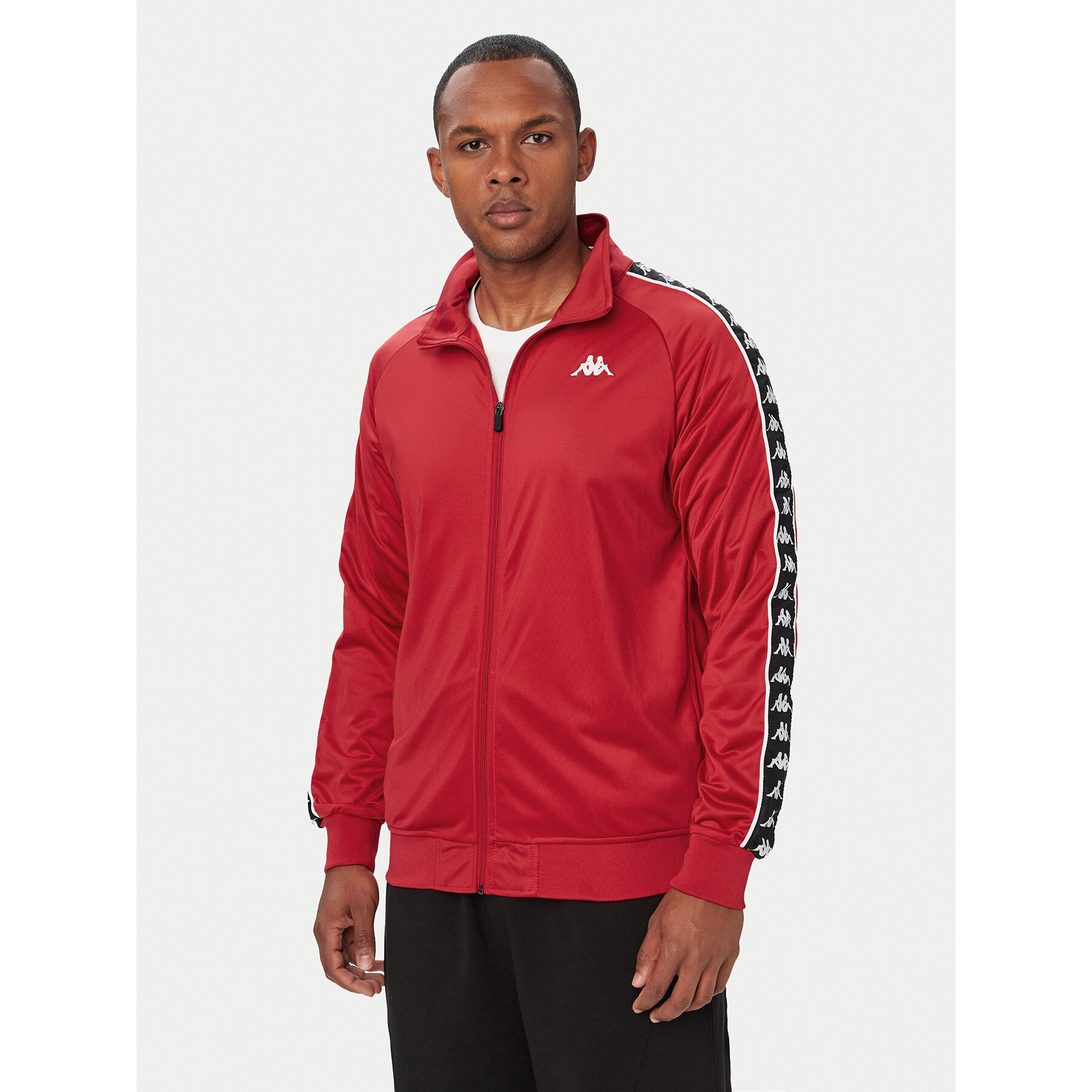 Kappa Majica dugih rukava 301EFU0 Crvena Regular Fit