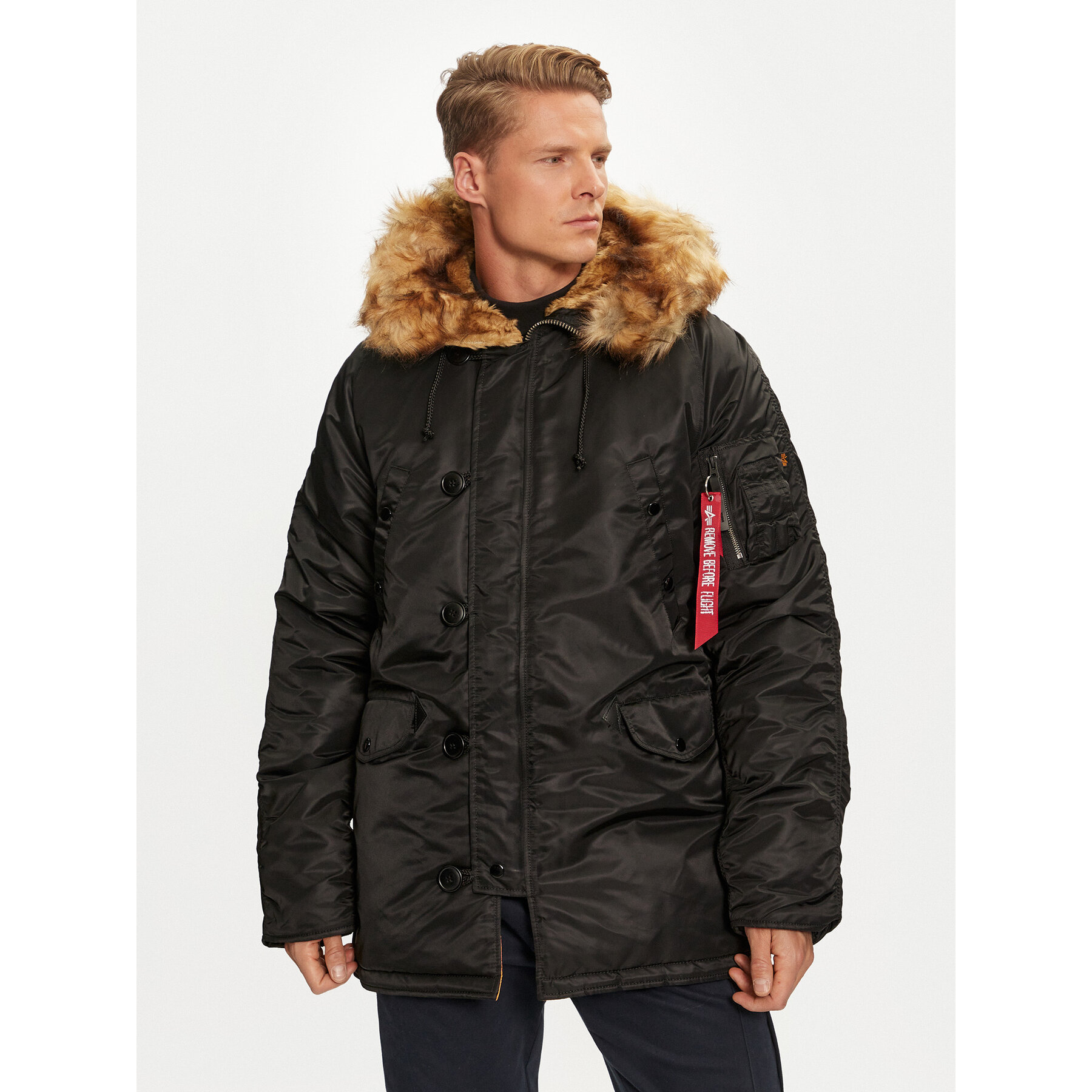 Alpha Industries Winterjacke 103141 Schwarz Regular Fit