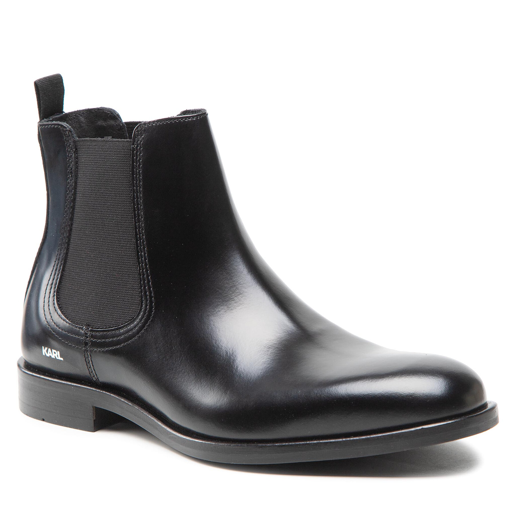 Ghete Jodhpur KARL LAGERFELD KL12260 Black Lthr altele-Ghete imagine noua
