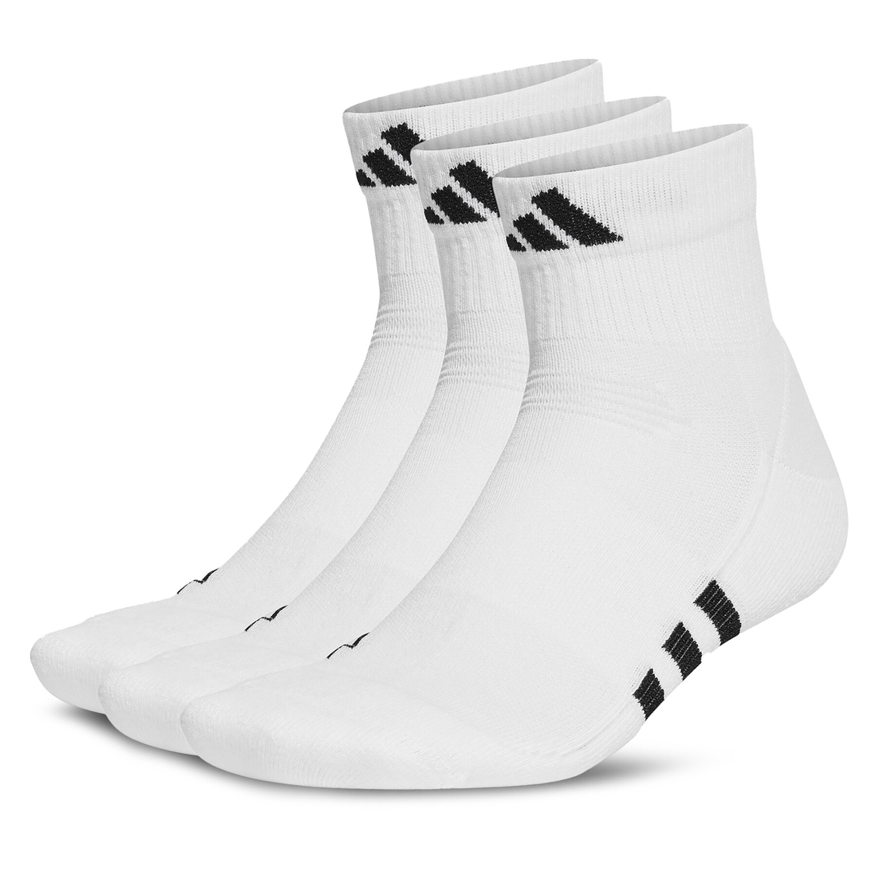 

Набір 3 пар низьких шкарпеток unisex adidas Mid-Cut Socks 3 Pairs HT3450 White/White/White, Білий