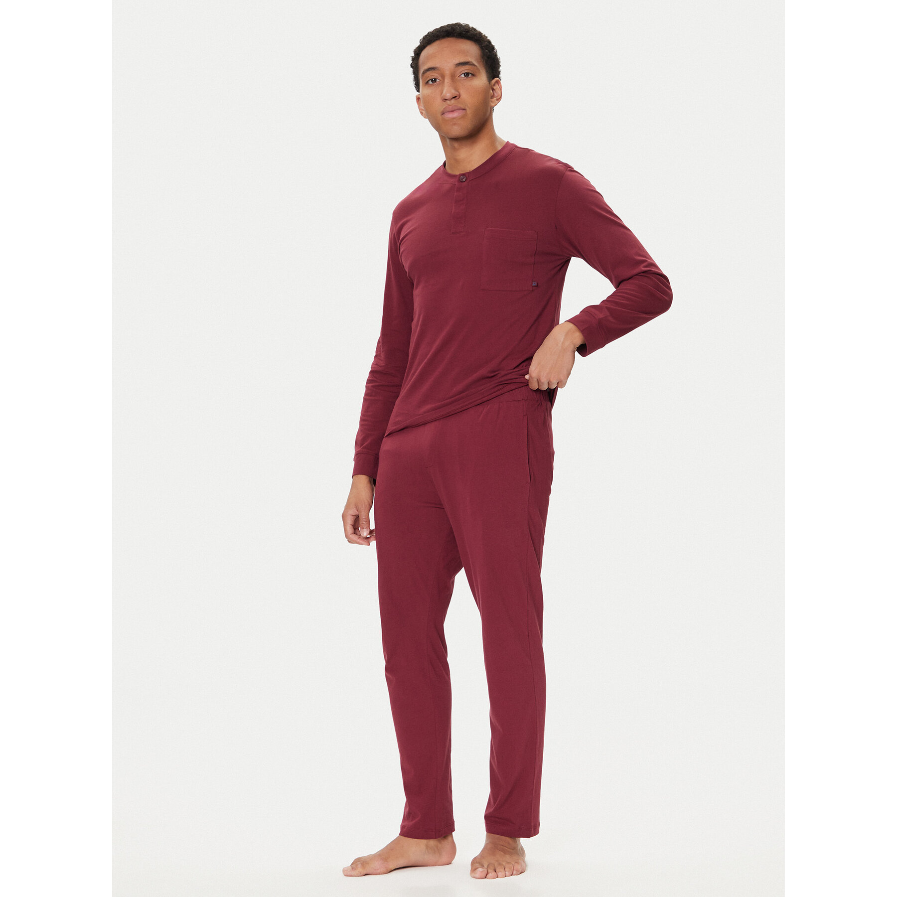 United Colors Of Benetton Pizsama 3VD04P02W Bordó Regular Fit