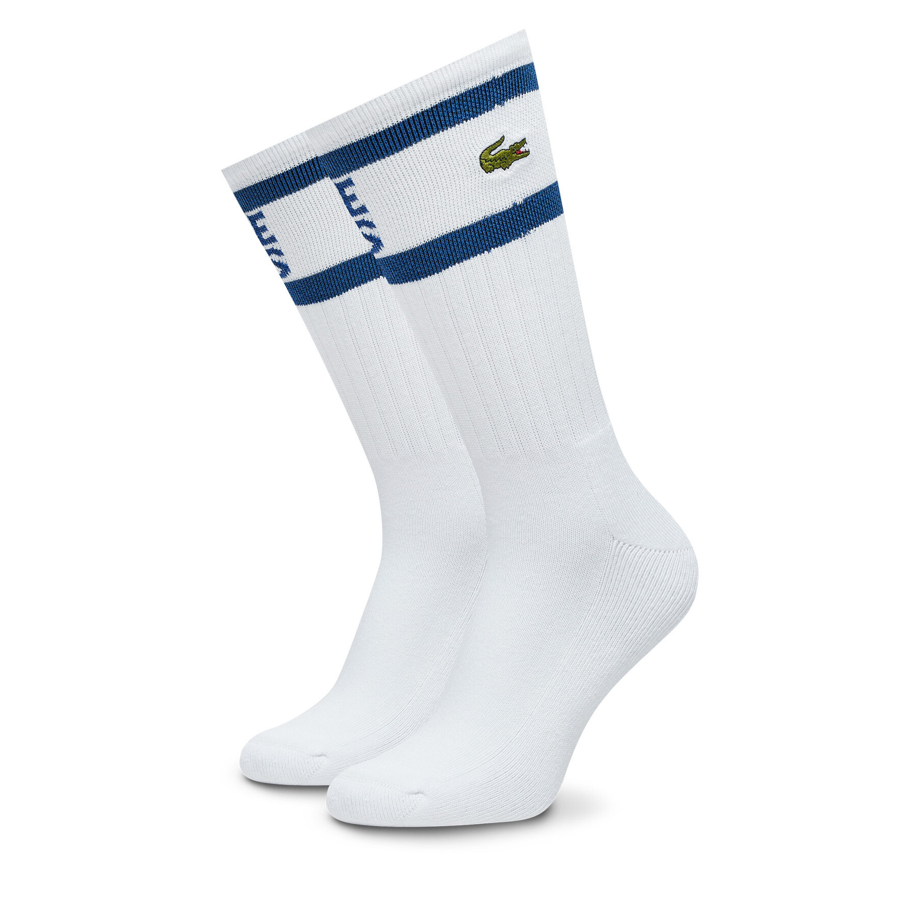 Skarpety Wysokie Męskie Lacoste, Rozmiar 39-42 Biały RA8095-00 F2F