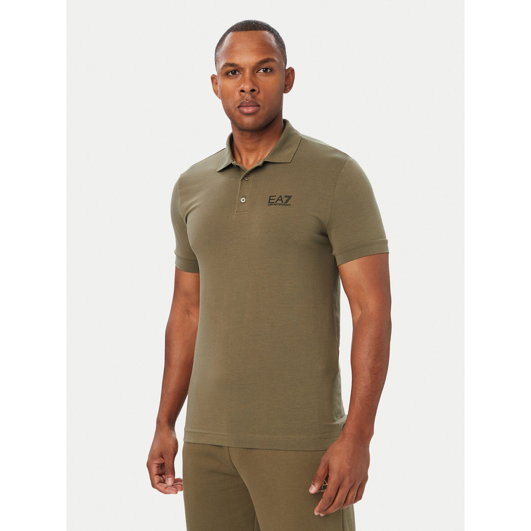 EA7 Emporio Armani Poloshirt 8NPF14 PJVQZ U7014 Khakifarben Regular Fit