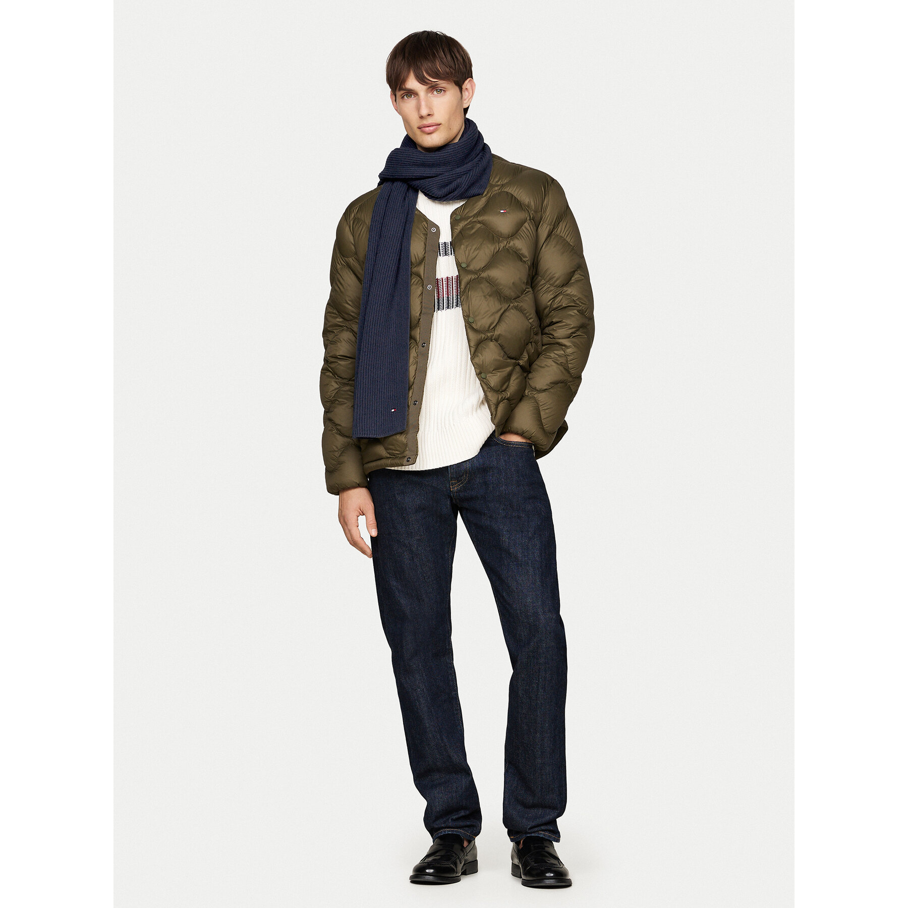 Fular Tommy Hilfiger Flag AM0AM12847 Bleumarin